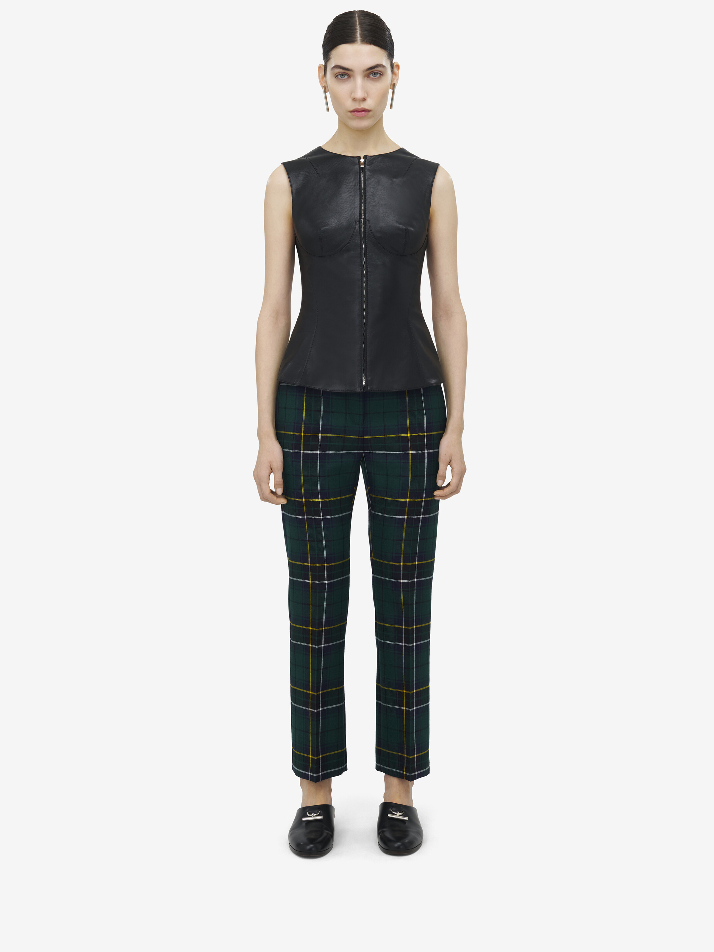 Sleeveless Leather Top - 3