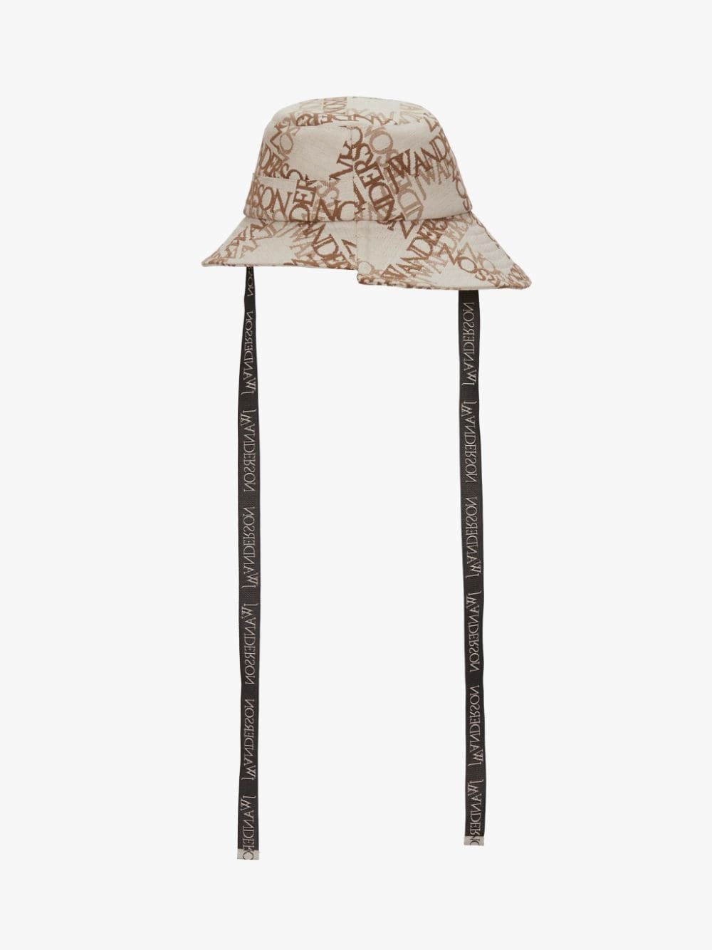ASYMMETRIC BUCKET HAT WITH LOGO GRID - 3