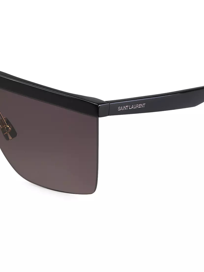 Saint Laurent SL 537 PALACE Sunglasses Women Shield 99mm New & Authentic