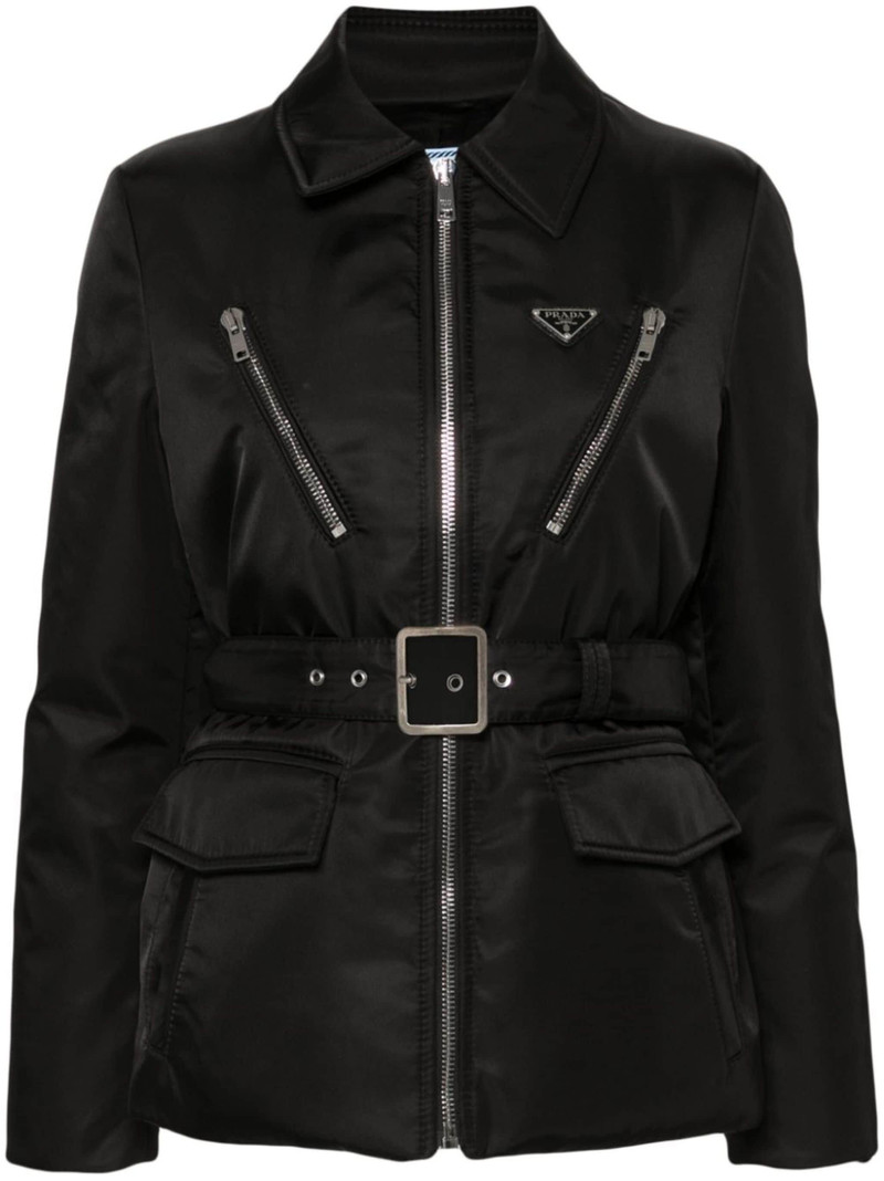 triangle-logo padded jacket 1