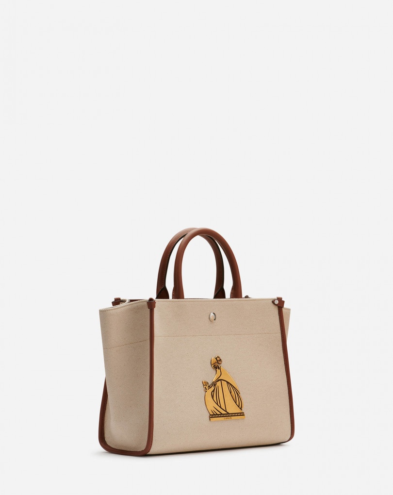 CANVAS IN&OUT BAG SM WITH PLAQUE - 2
