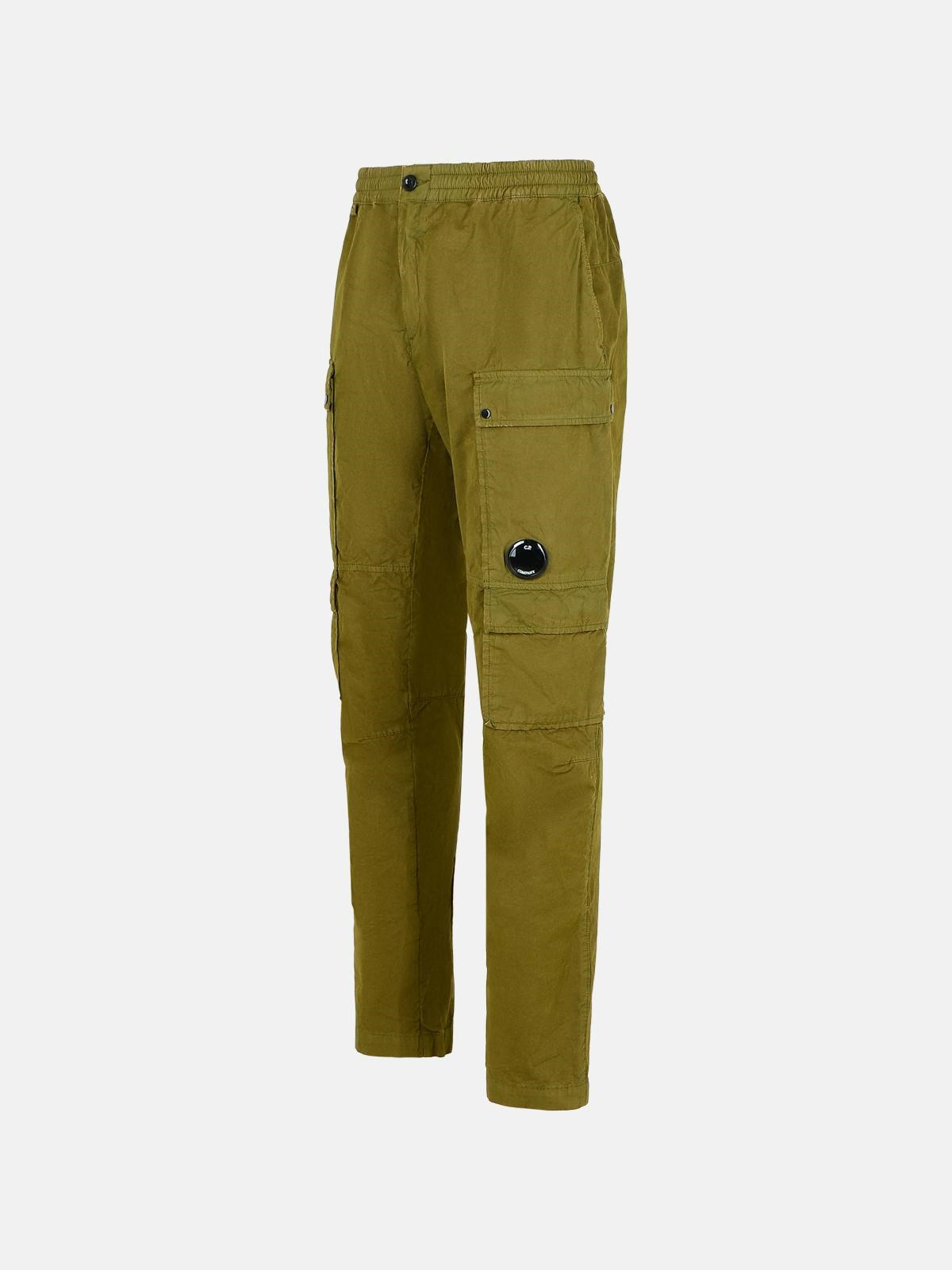 CARGO PANTS IN GREEN COTTON - 2