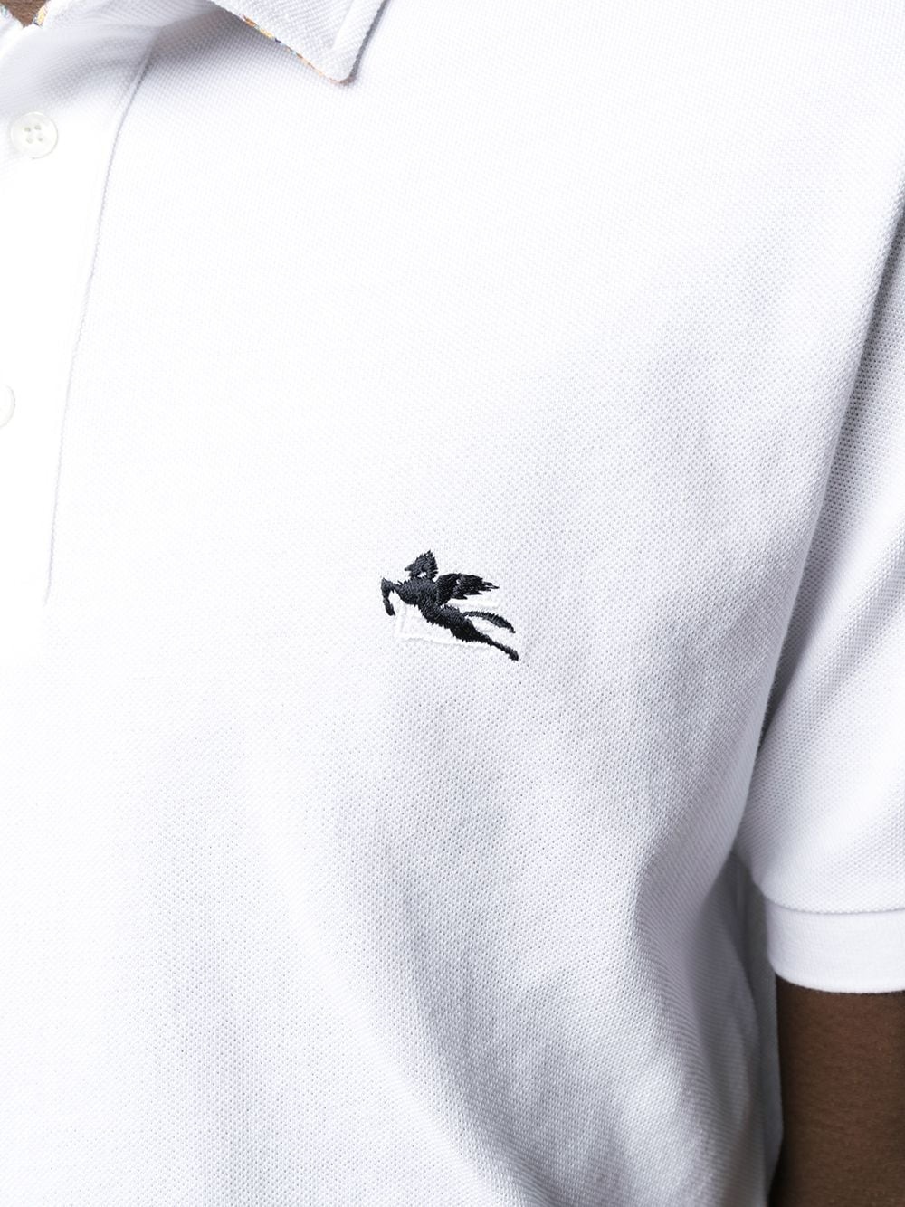 embroidered logo polo shirt - 5