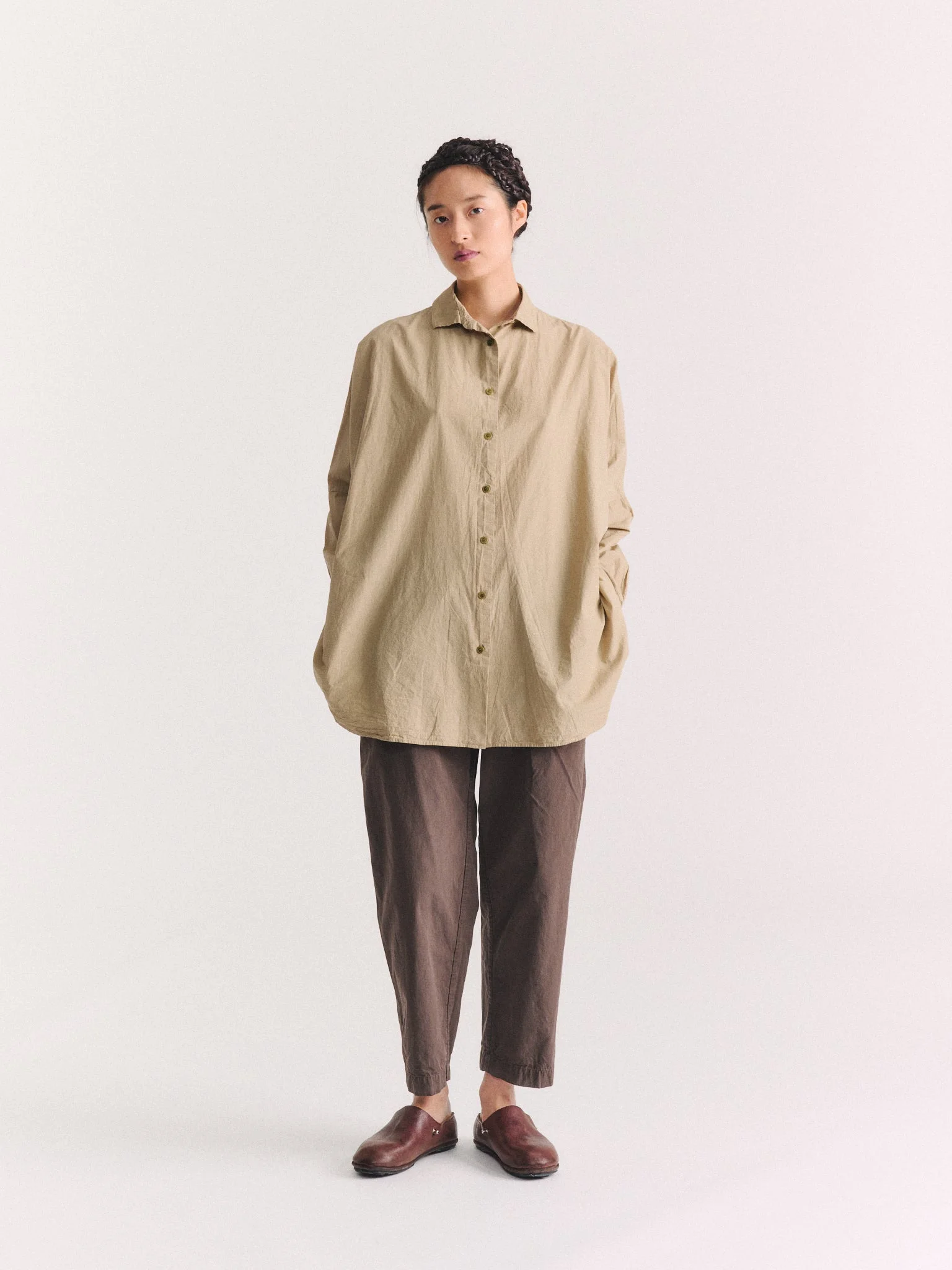 ATOMLESS SHIRT - LIGHT PAPER - MASTIC - 1