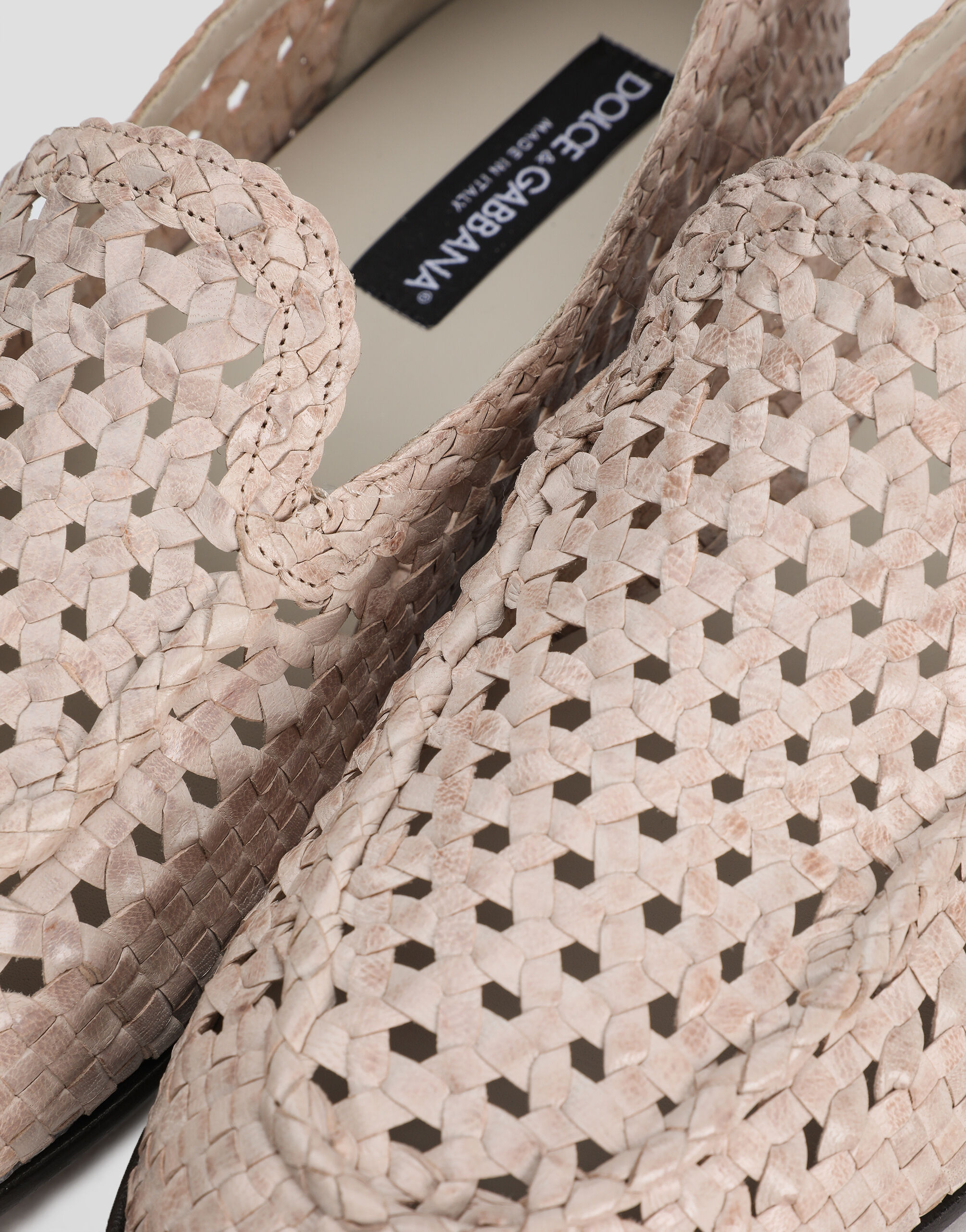 Polished goatskin slippers - 4