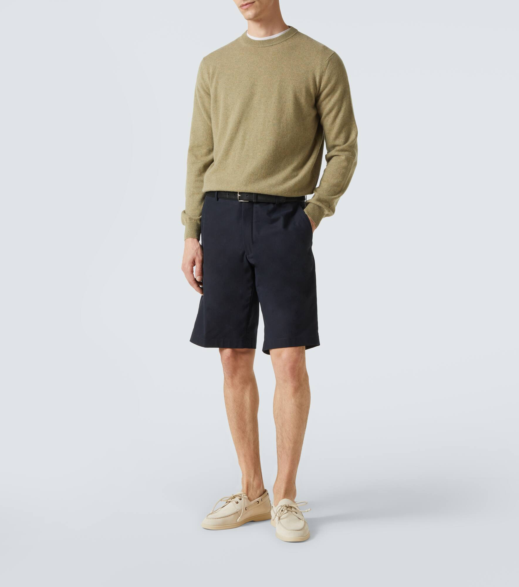 Cotton-blend Bermuda shorts - 2