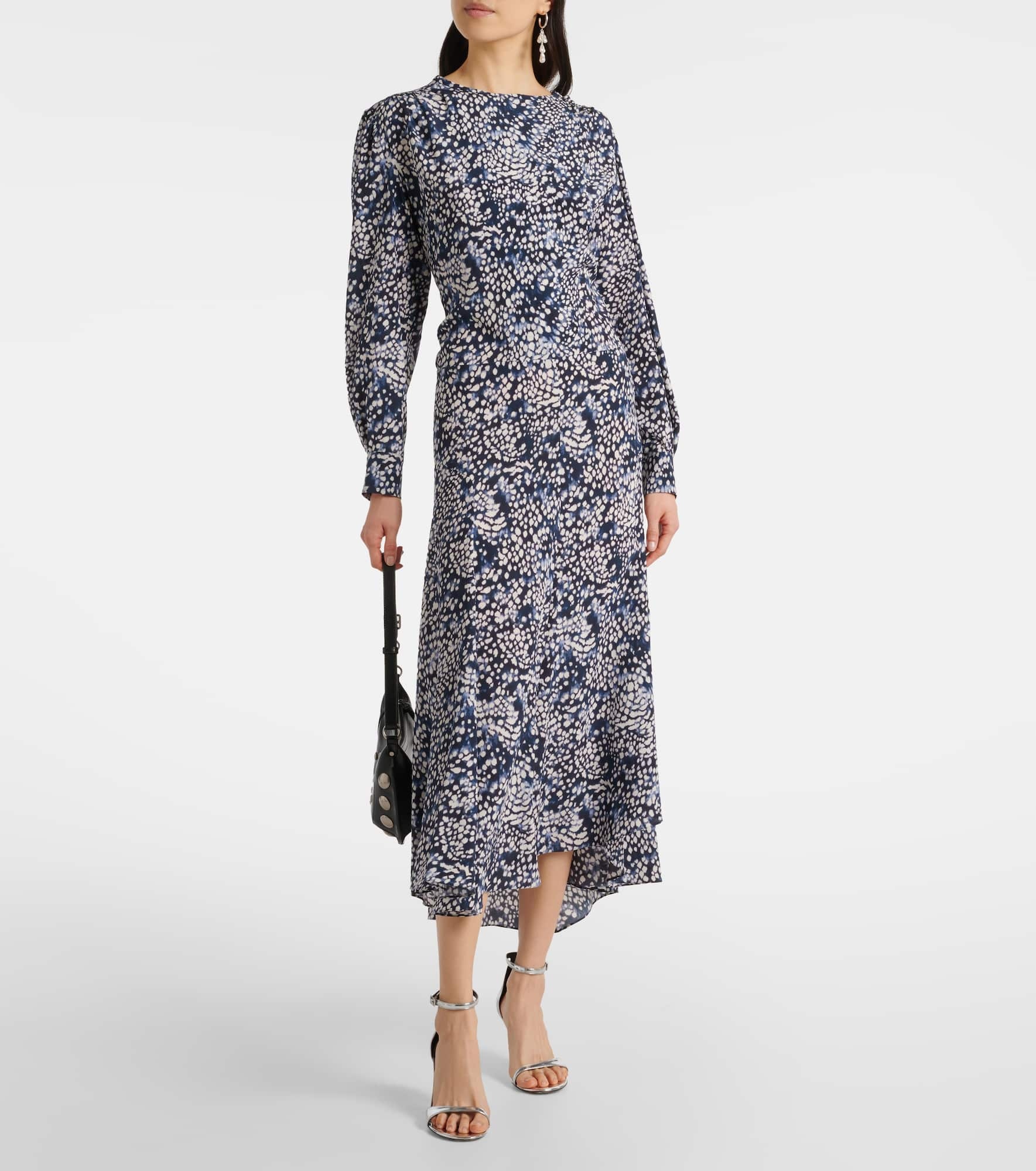 Hanane ruffled printed silk-blend maxi dress - 2