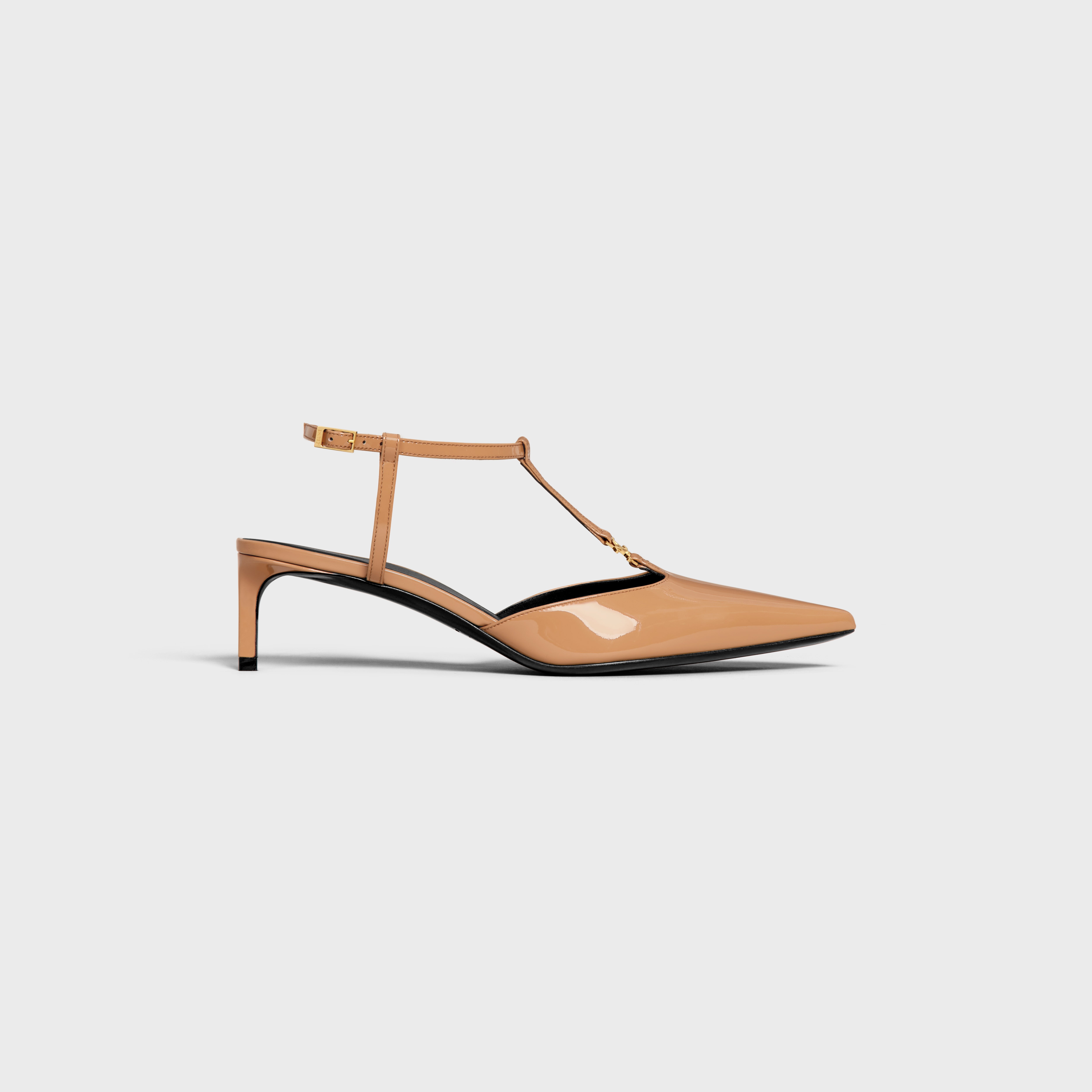 サンダル・ミュール CELINE | KITTEN TRIOMPHE T-BAR STRAP PUMP LAMBSKIN CELINE CELINE KITTEN T-BAR STRAP PUMP in CALFSKIN | REVERSIBLE