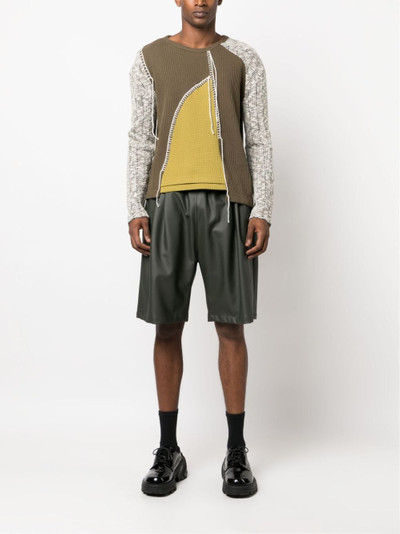 Andersson Bell knitted waffle-effect top outlook
