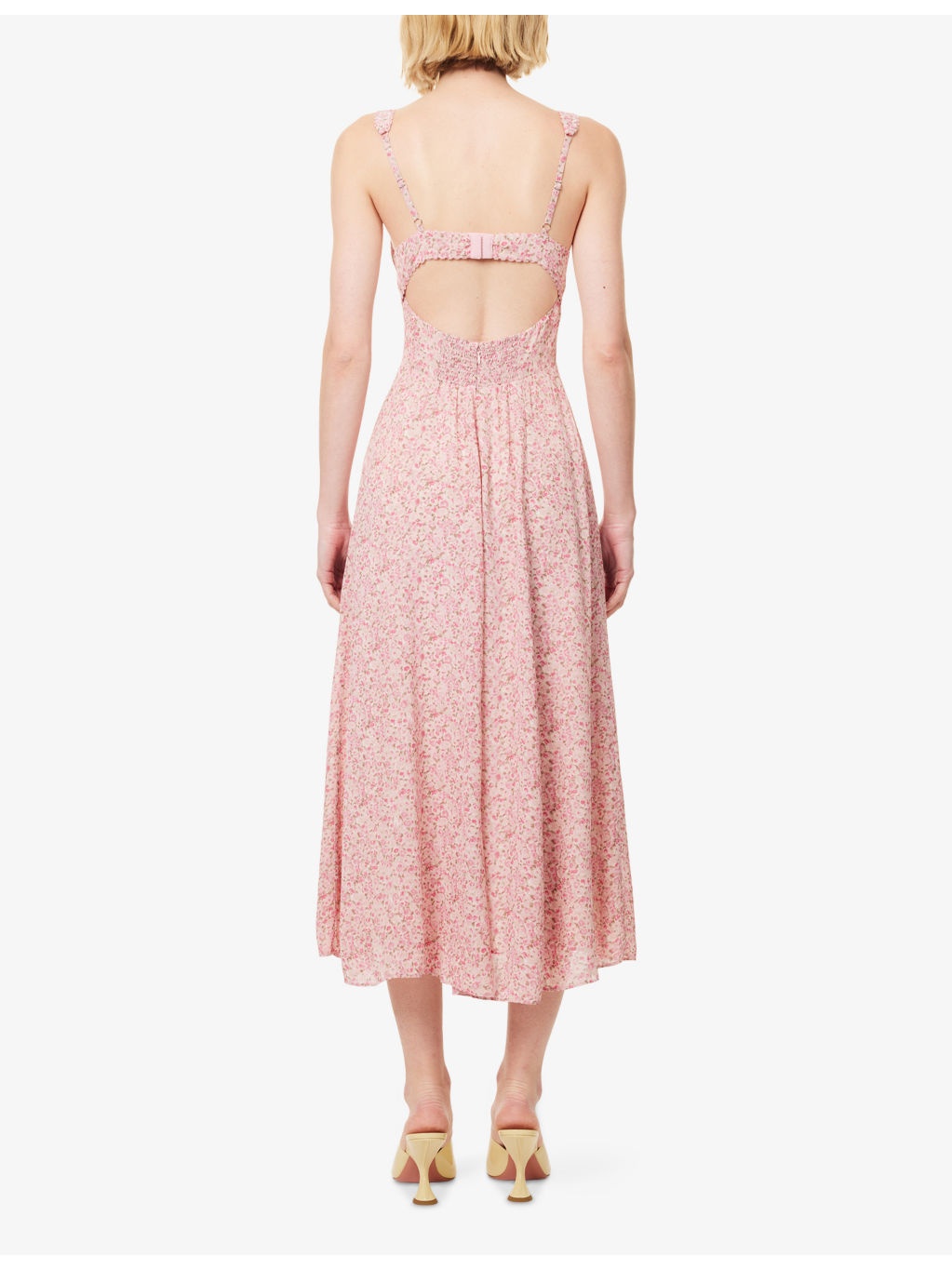 Lela Floral-Print Georgette Midi Dress - 4