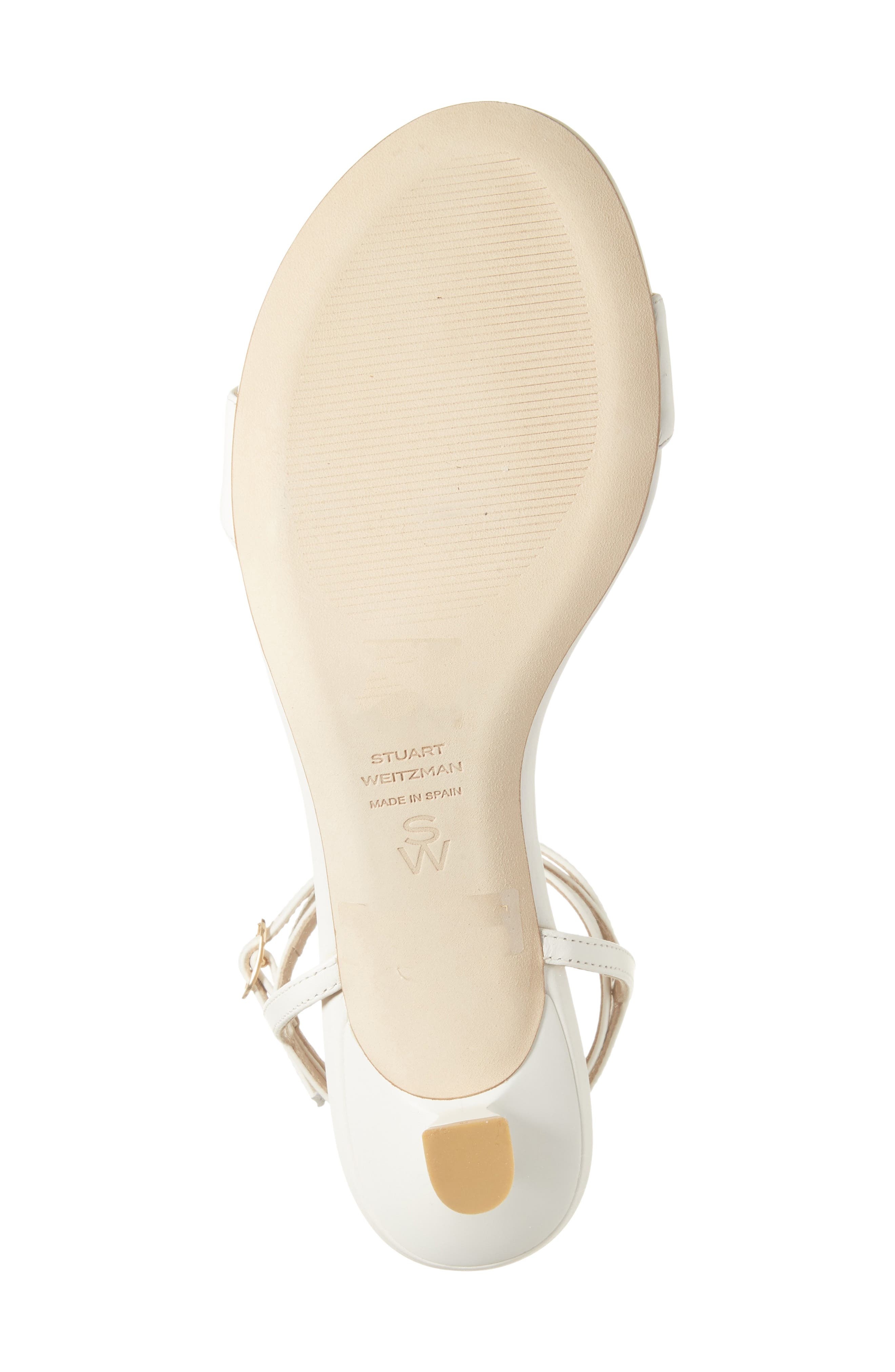 Stuart Weitzman Nudist Wrap Sandal in Cream at Nordstrom - 6