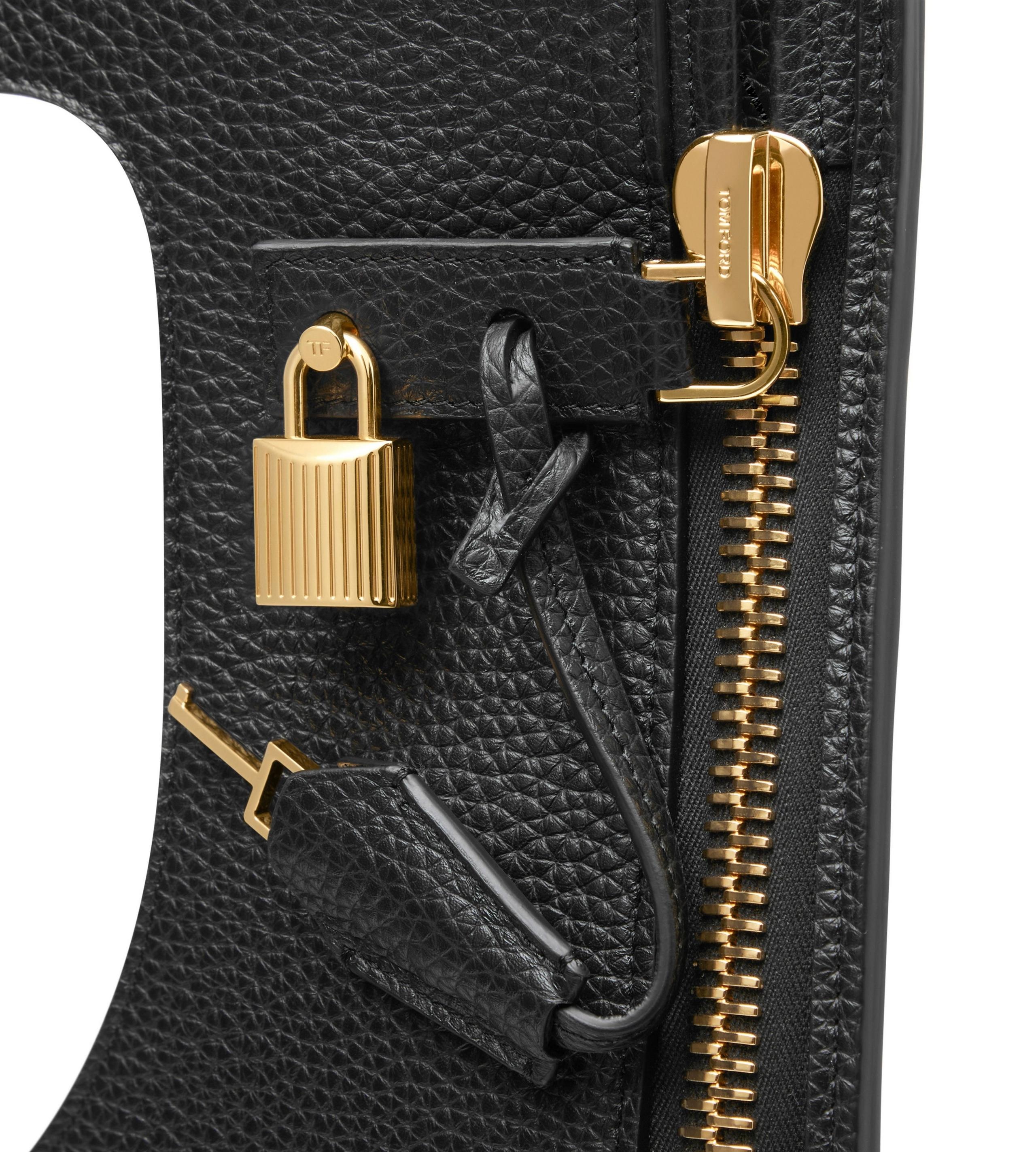 GRAIN LEATHER FLAT ALIX BAG - 4