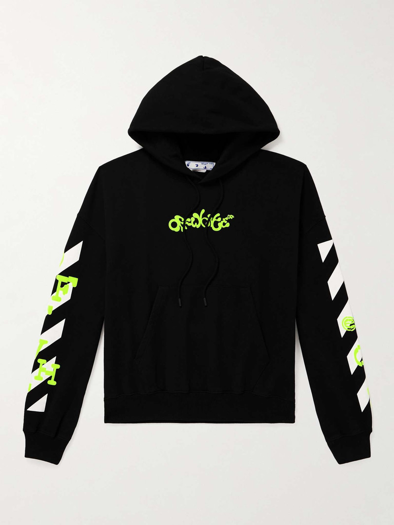 Logo-Print Cotton-Jersey Hoodie - 1