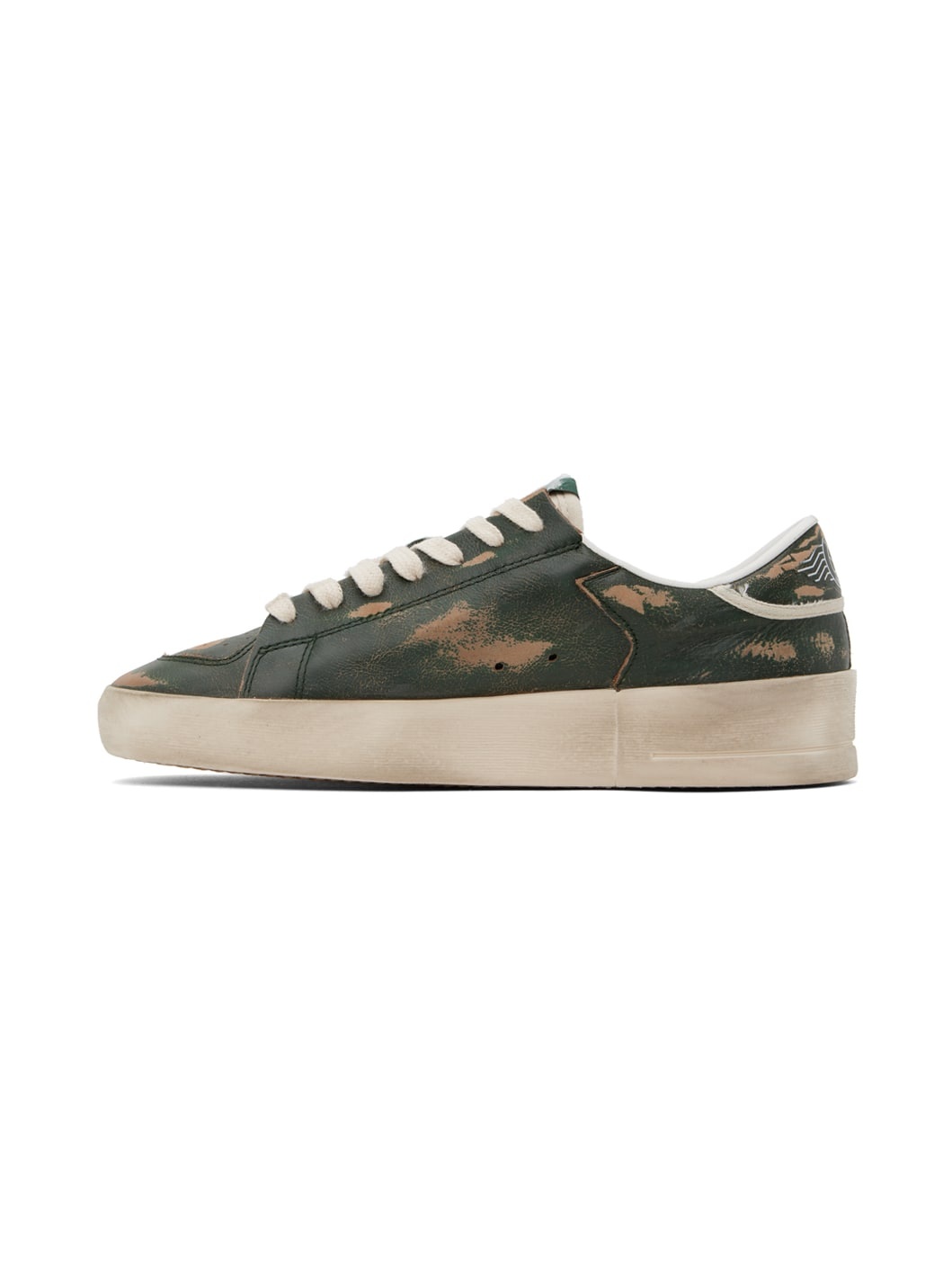 Green & White Stardan Sneakers - 3
