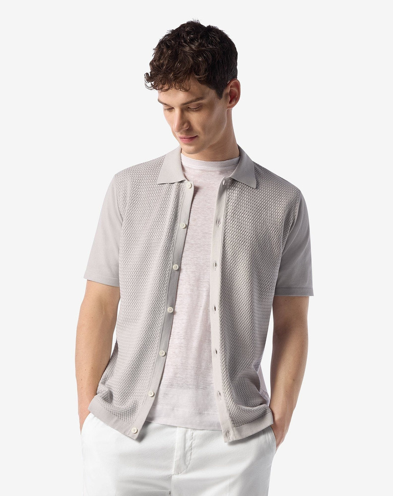 CORNELIANI White knitted shirt outlook