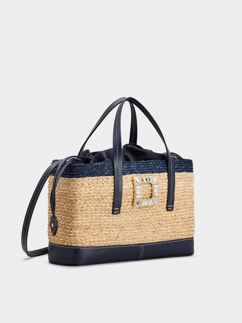Viv' Skate Shopping Bag in raffia 3
