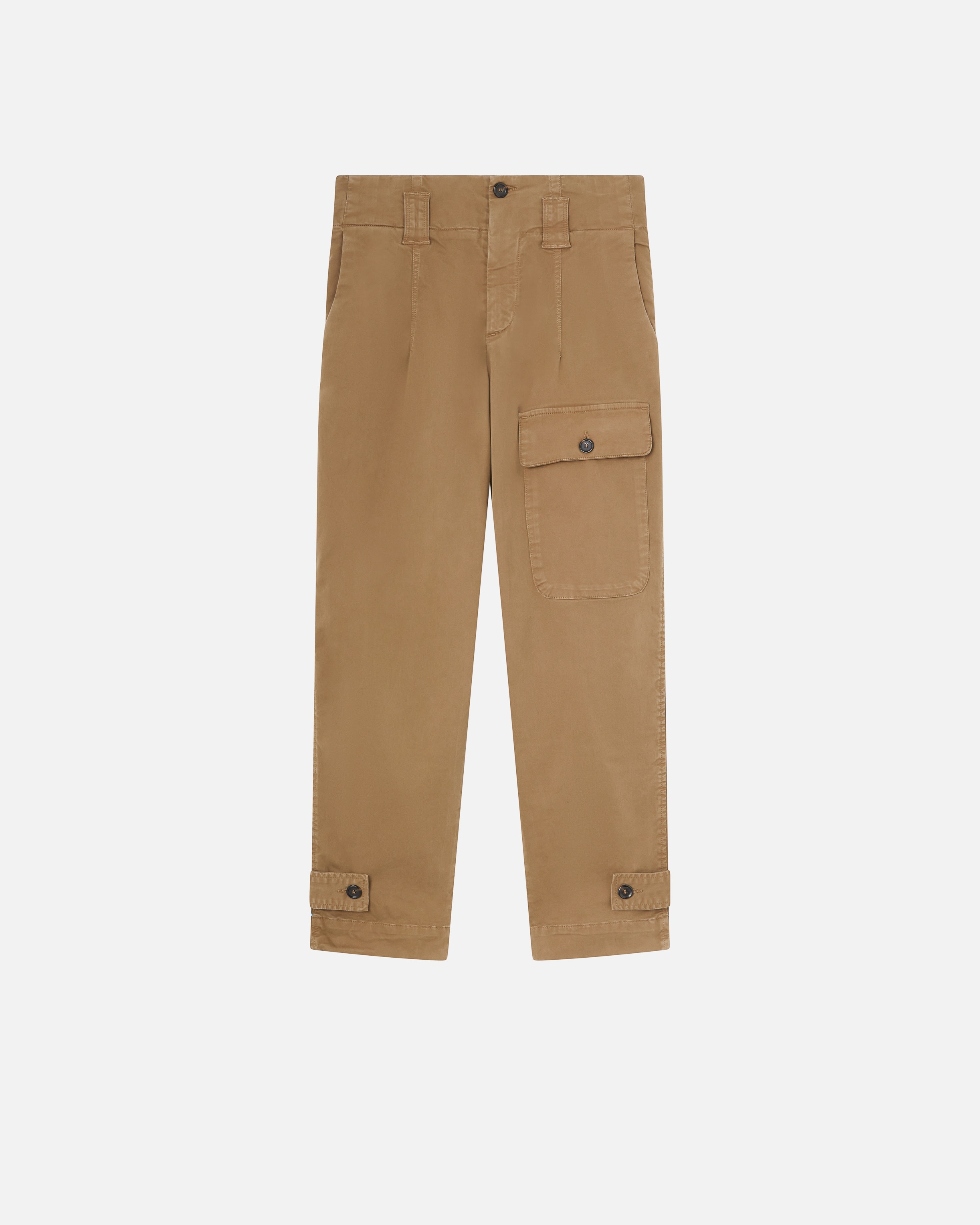 COTTON CARGO TROUSERS WITH POCKETS - 1