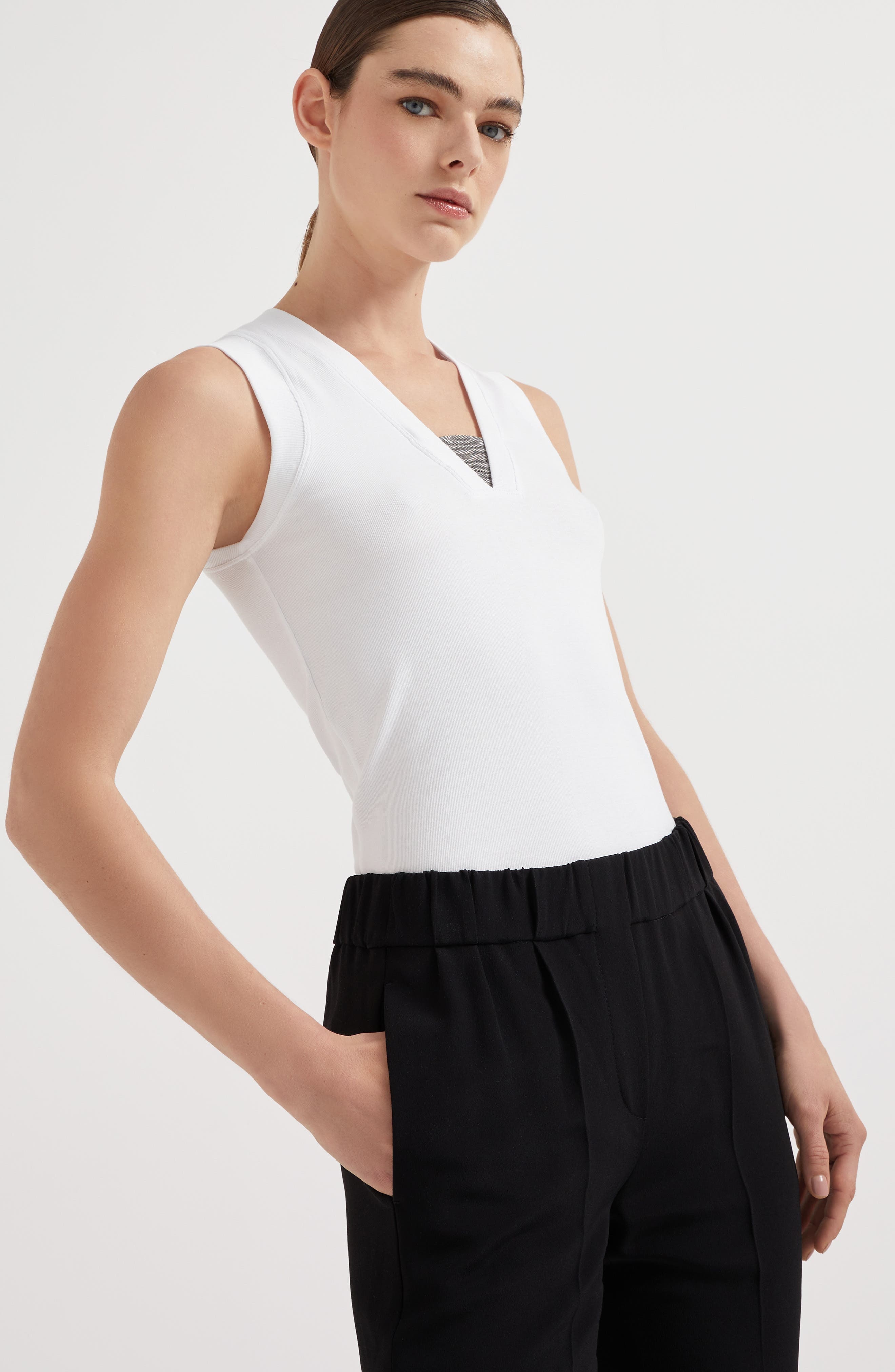 Brunello Cucinelli Tailored Jogger trousers in Black at Nordstrom - 4