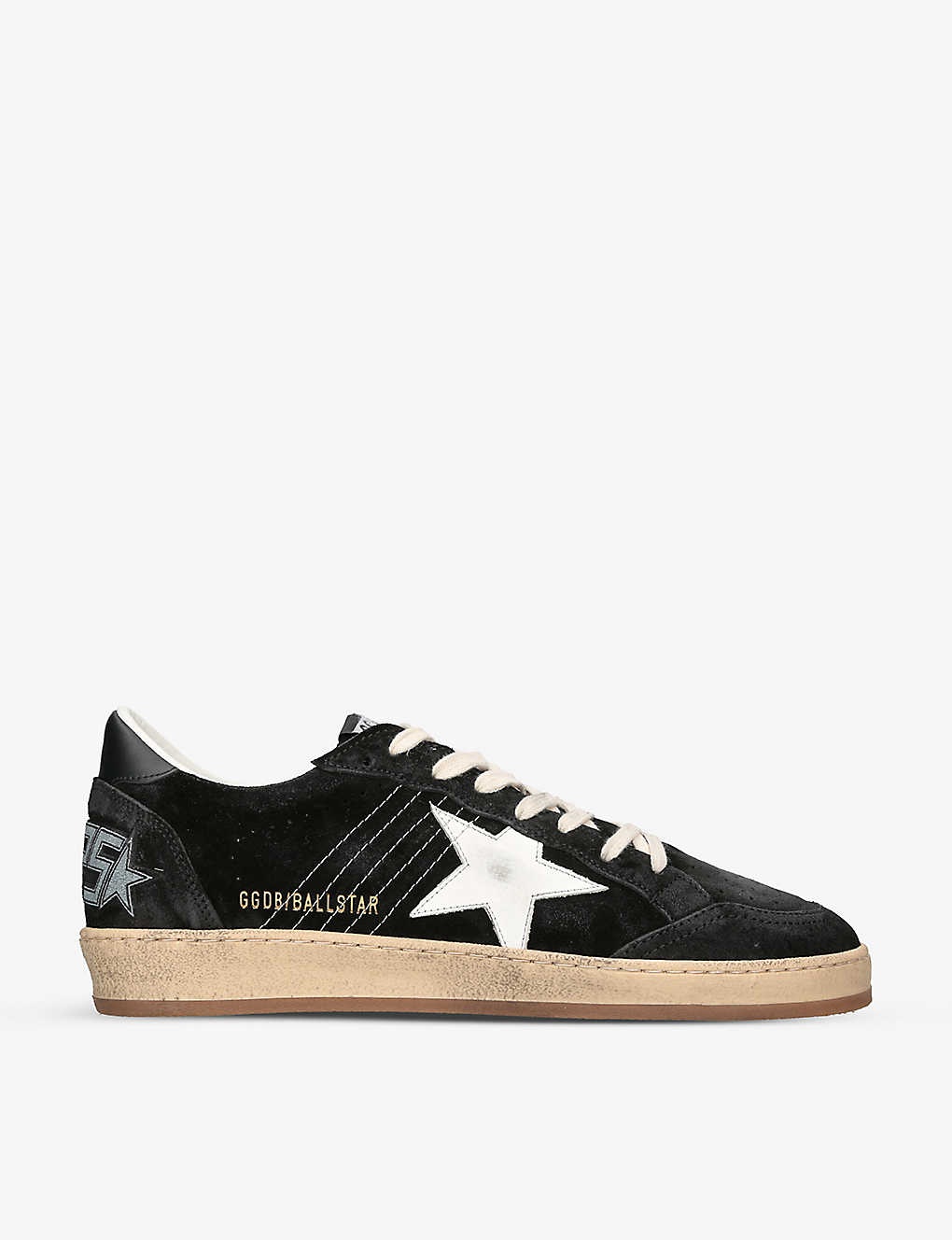 Ballstar star-appliqué suede low-top trainers - 1