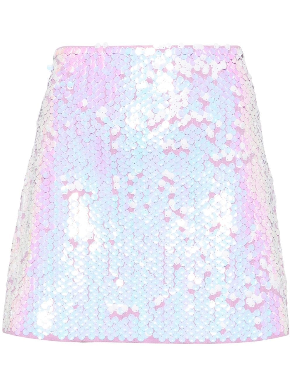 sequin-embellished knitted skirt - 1