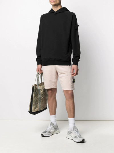 Stone Island logo-patch track shorts outlook