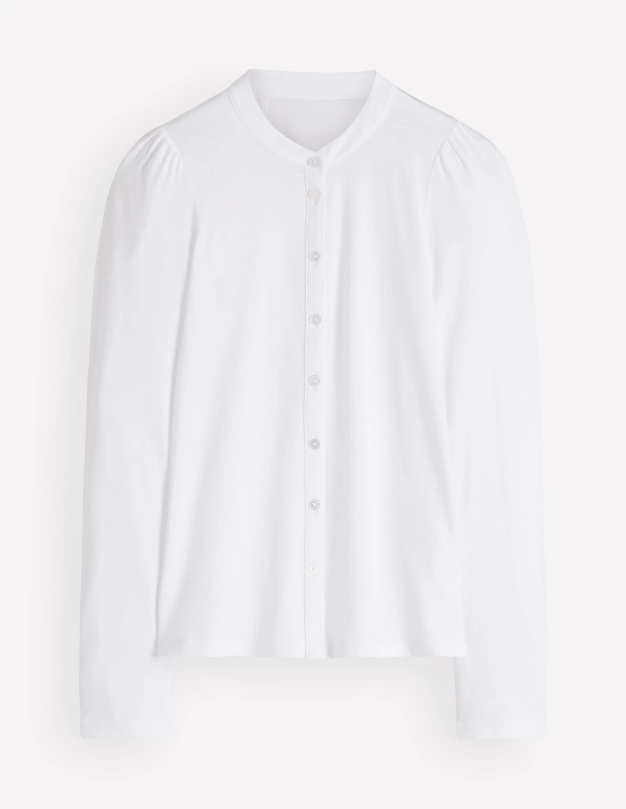 Supersoft Puff Sleeve Shirt-White - 1