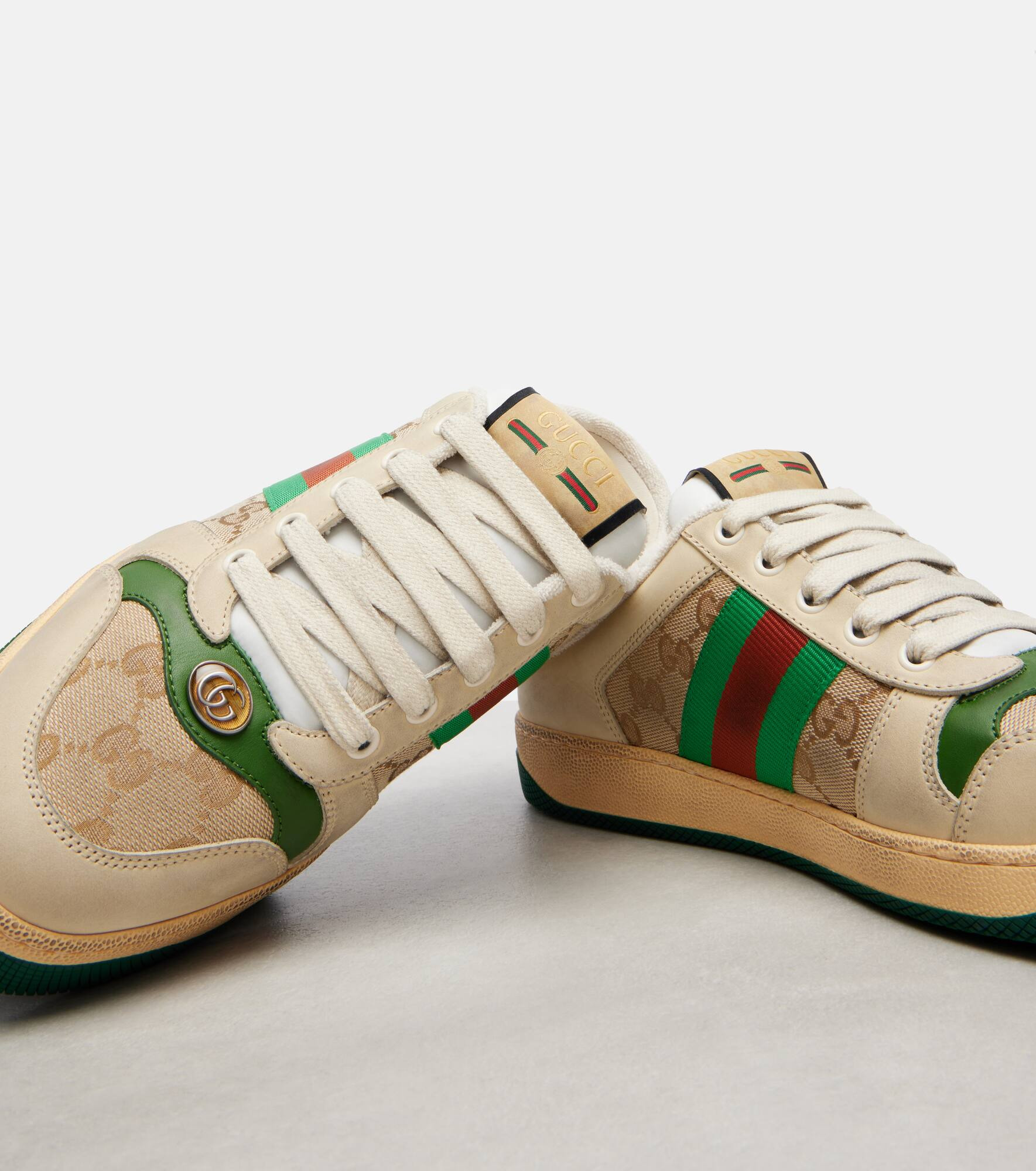 Screener GG Canvas Web Stripe mules - 5