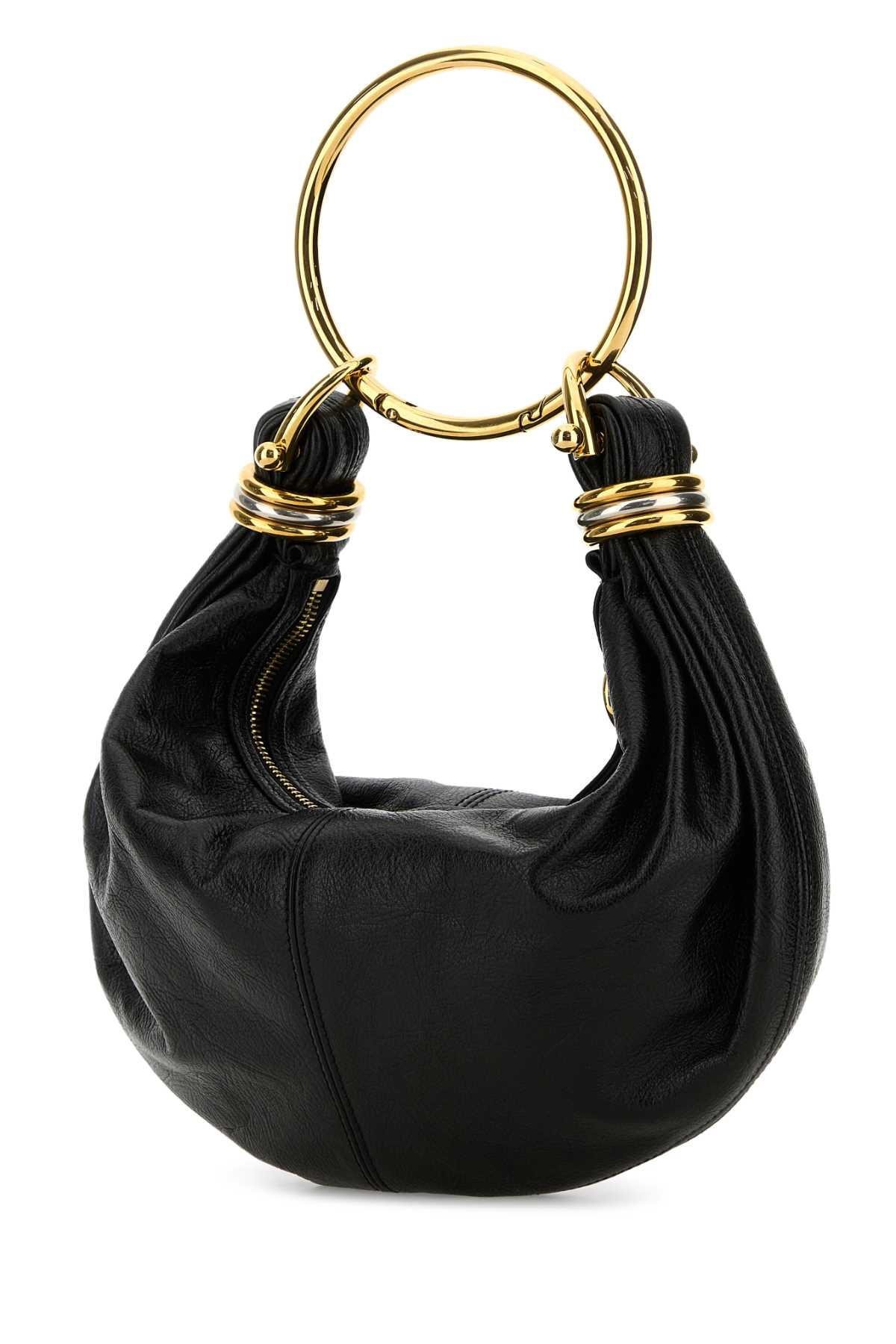Chloe Women Black Leather Bracelet Handbag - 4