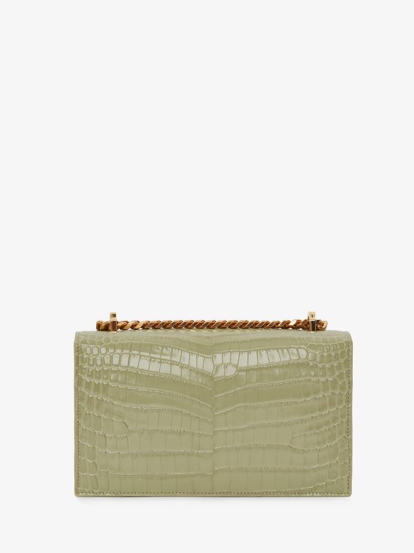 Jewelled Satchel in Sage - 3