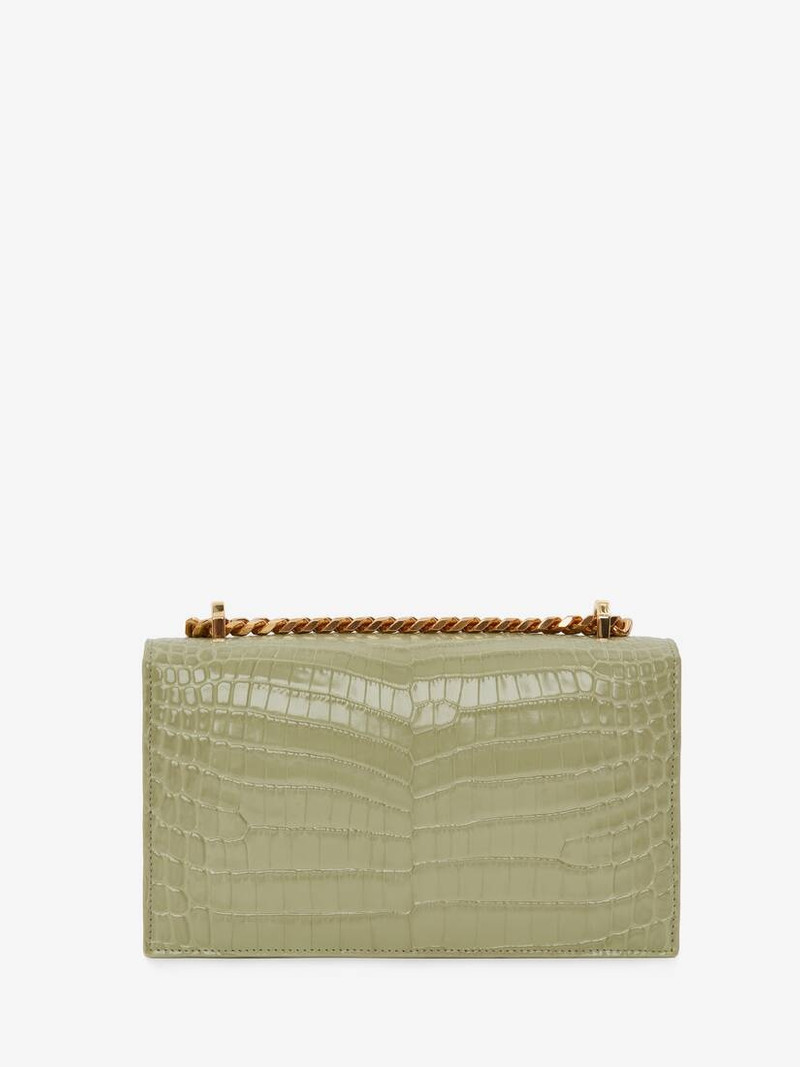 Jewelled Satchel in Sage 3