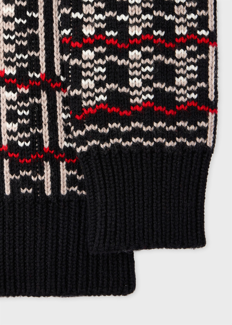 Paul Smith Women's Oversized Check Merino Wool Knit Sweater outlook