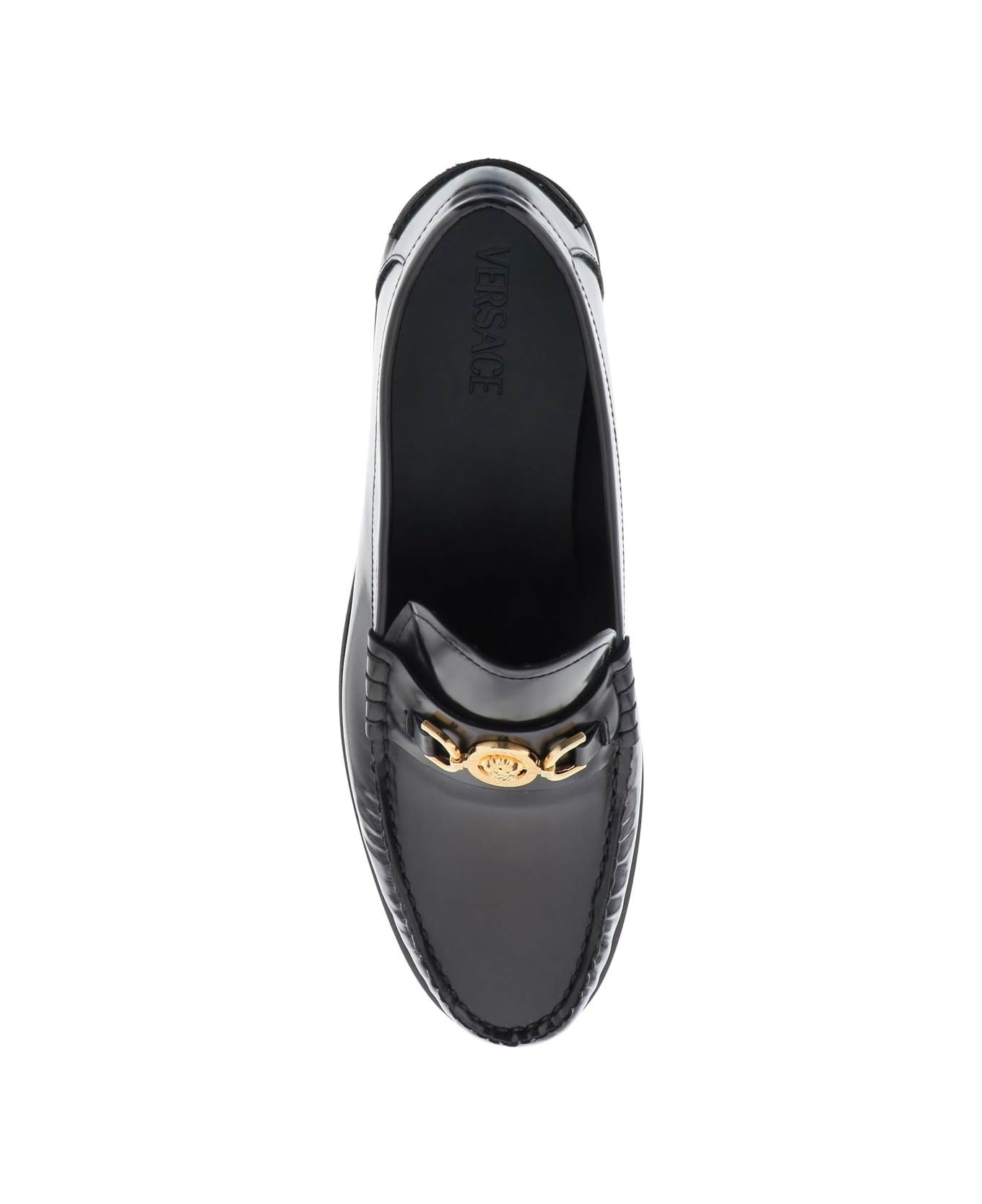 Black Leather Loafers - 2