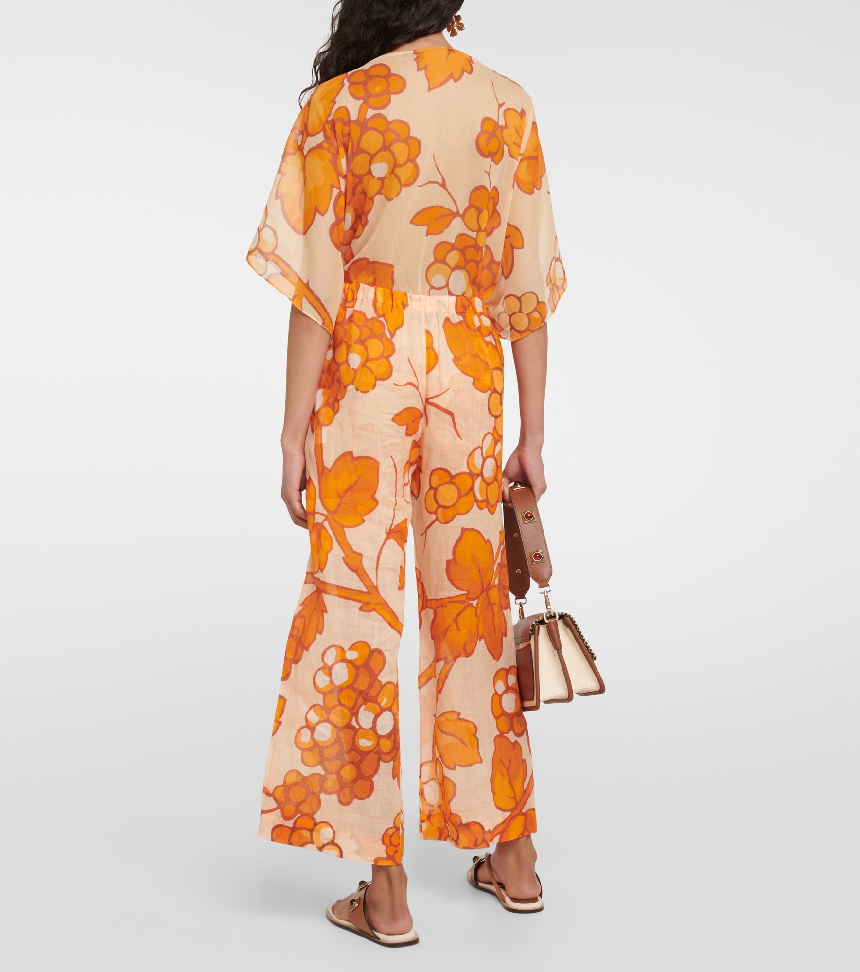 Printed ramie pants - 3