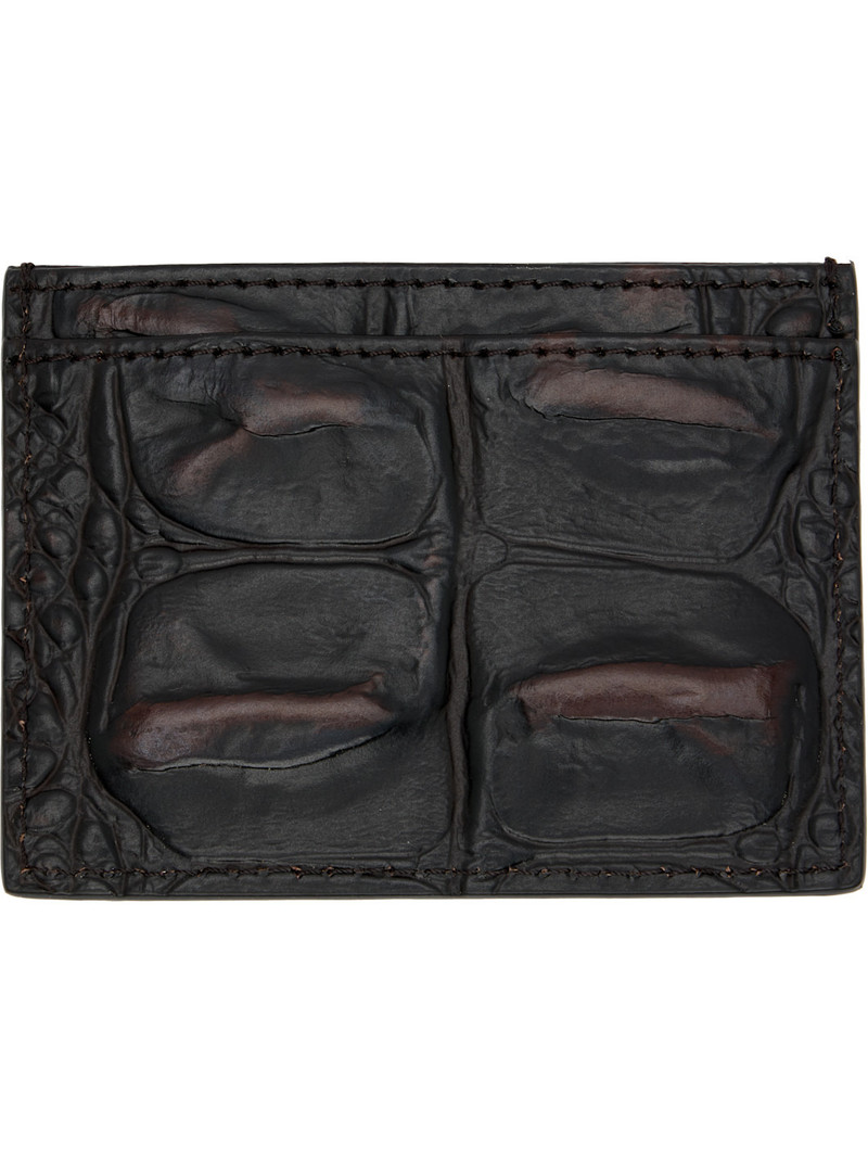 Vivienne Westwood Brown Flat Card Holder outlook