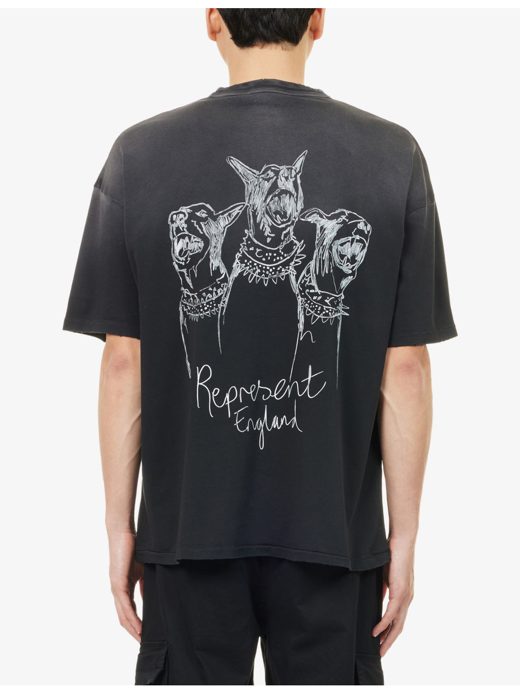 Hand Drawn Dogs Print T-Shirt - 4