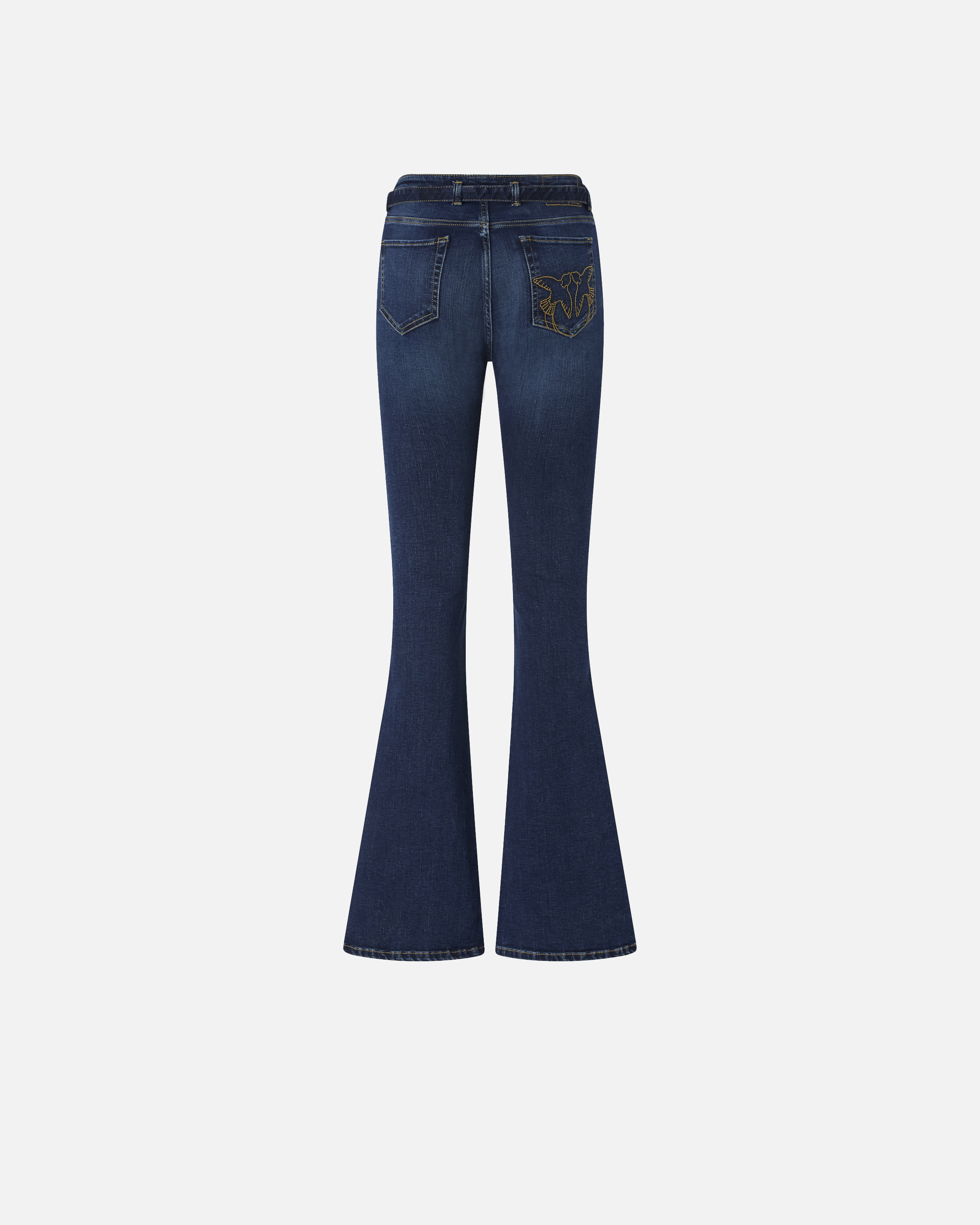 FLARED POWER STRETCH DENIM JEANS - 6