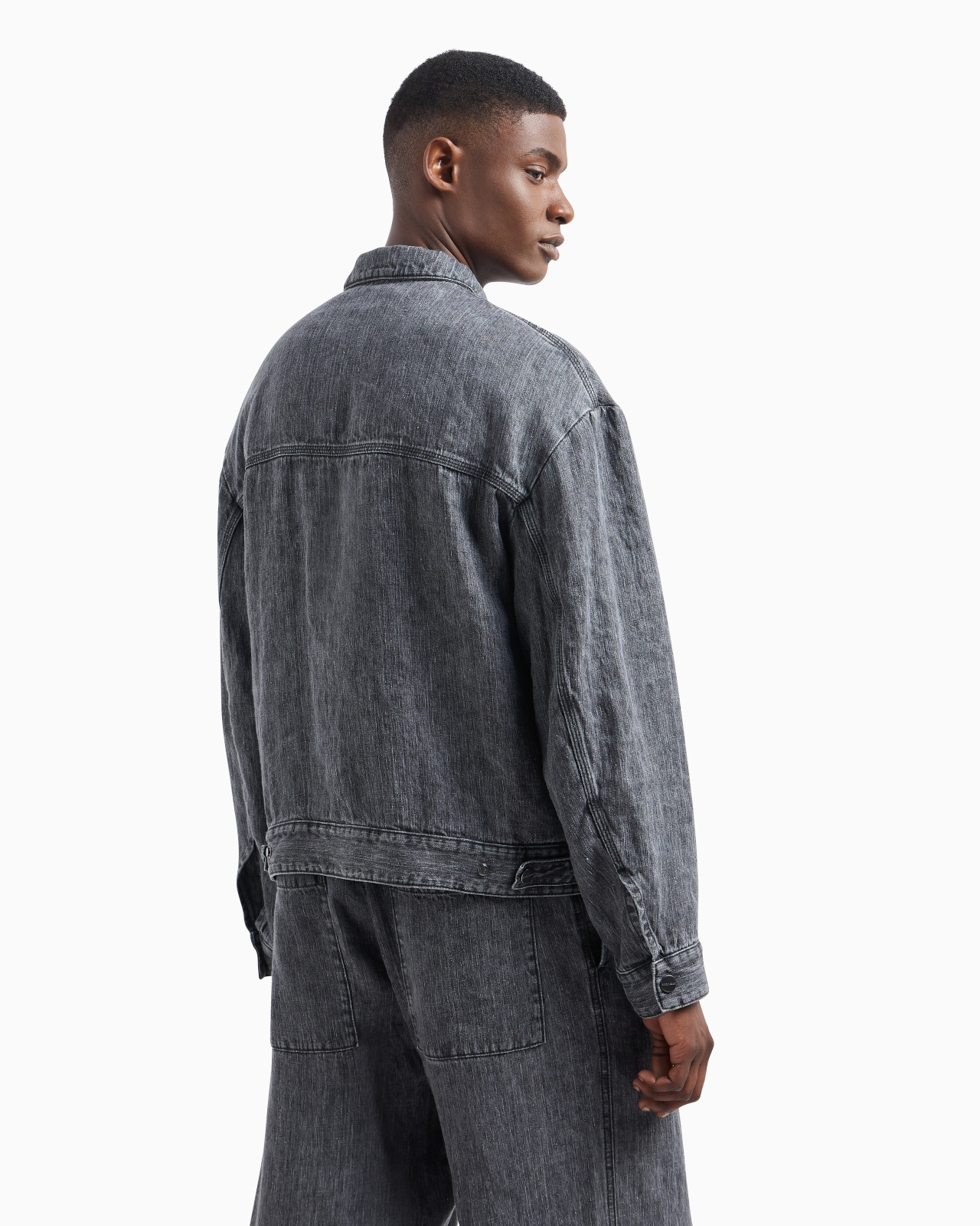DENIM COLLECTION LINEN BLOUSON - 3