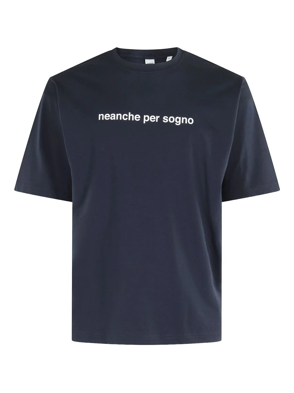 embroidered-text t-shirt - 1