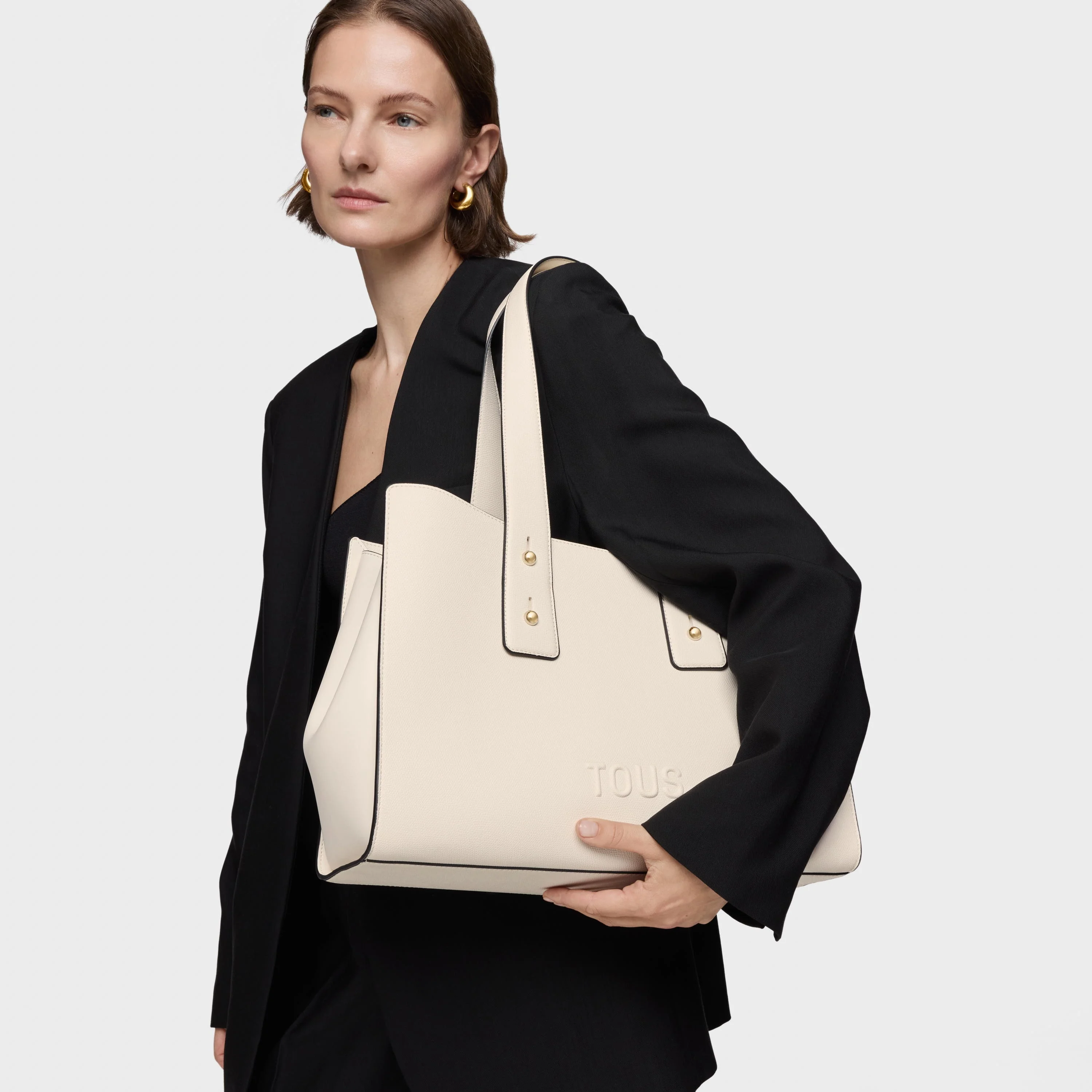 Large beige City bag TOUS Back to Basics - 1