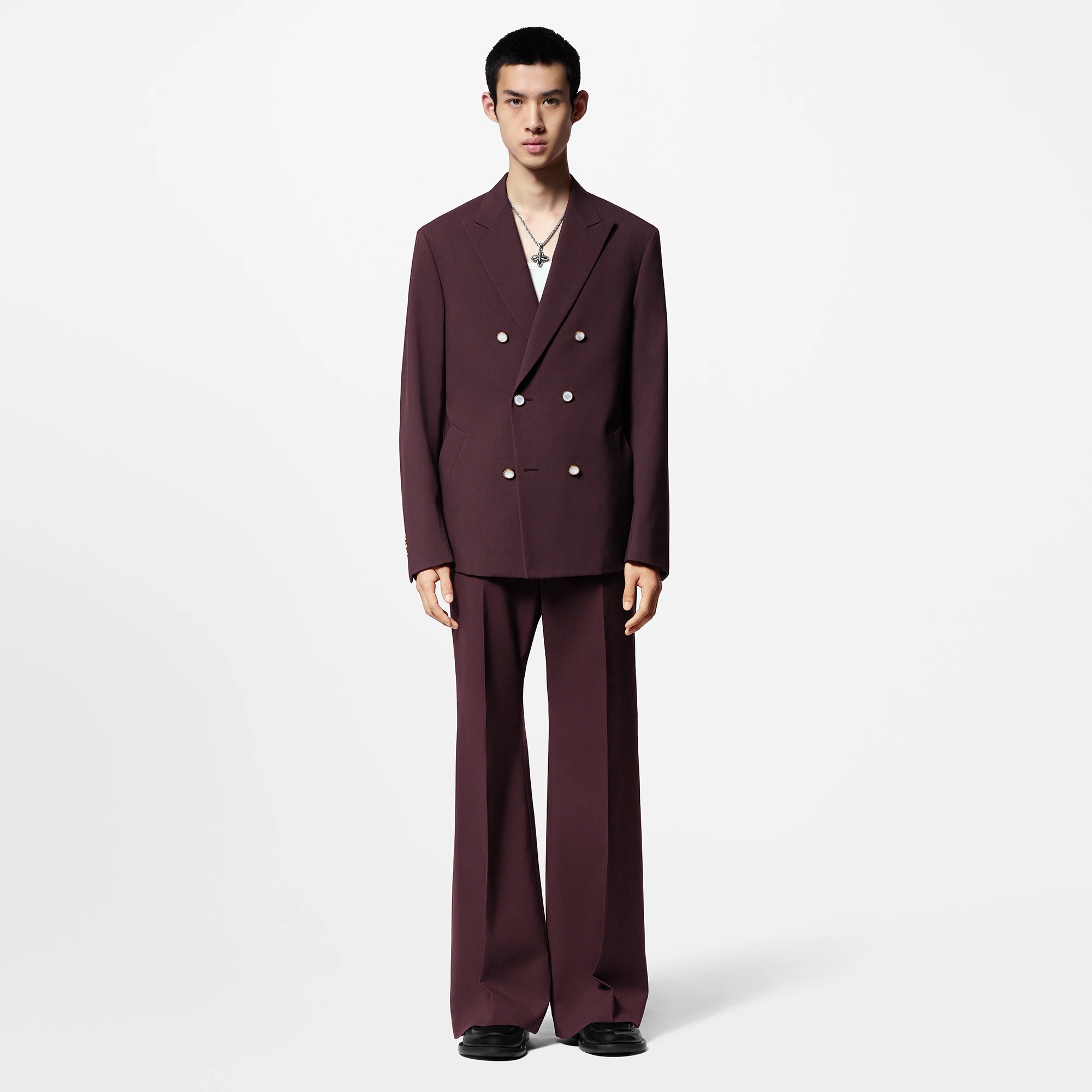 Double-Breasted  Tailored Wool Jacket - 4