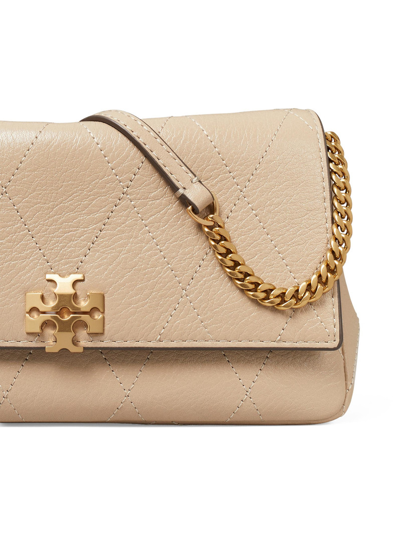 Women's Charlie Leather Chain Wallet - Soft Cement 4