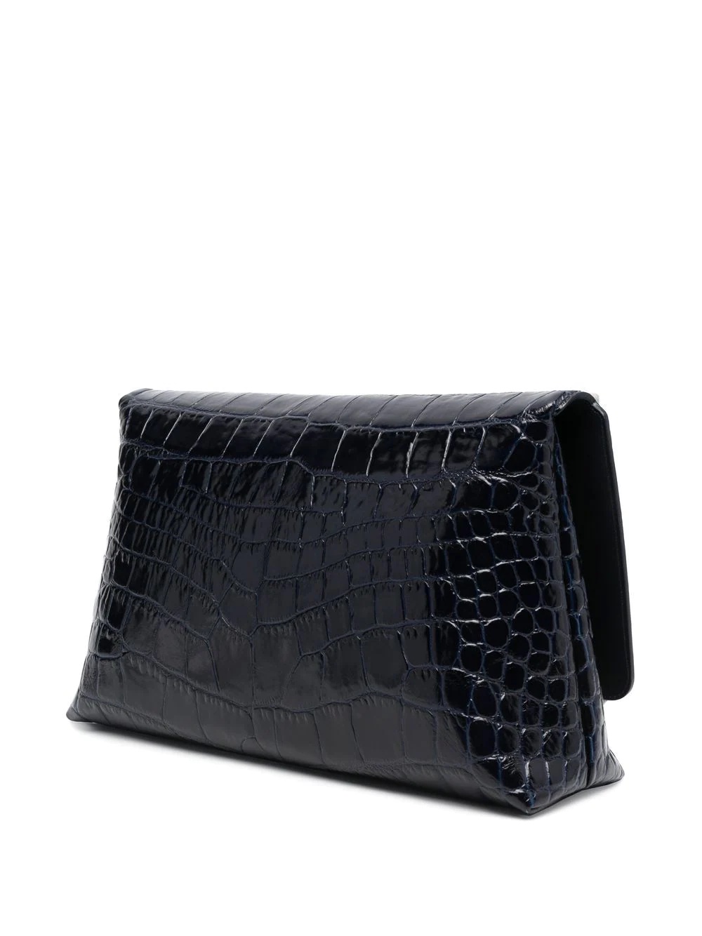 crocodile-effect clutch bag - 3