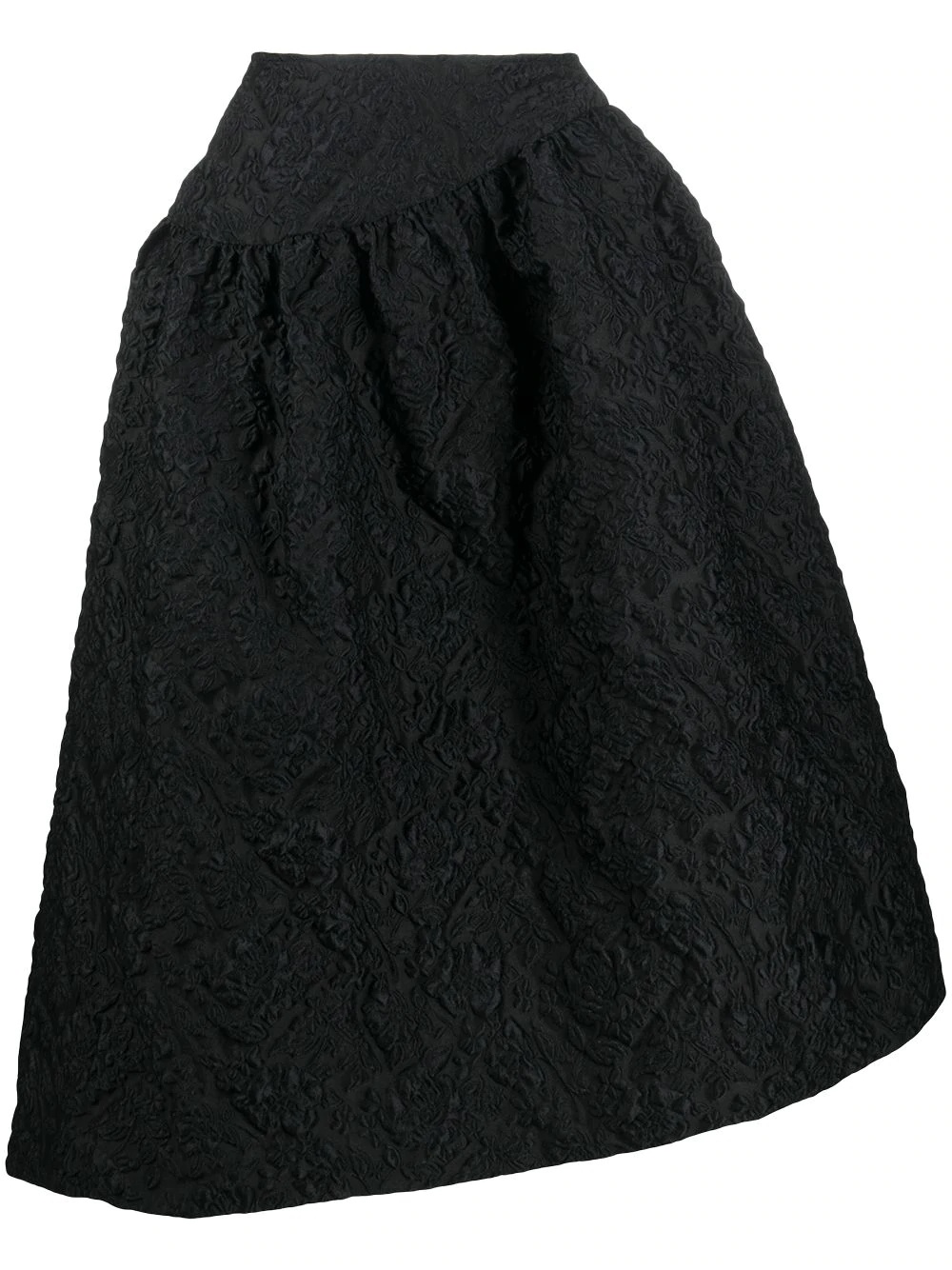 textured A-line midi skirt - 1