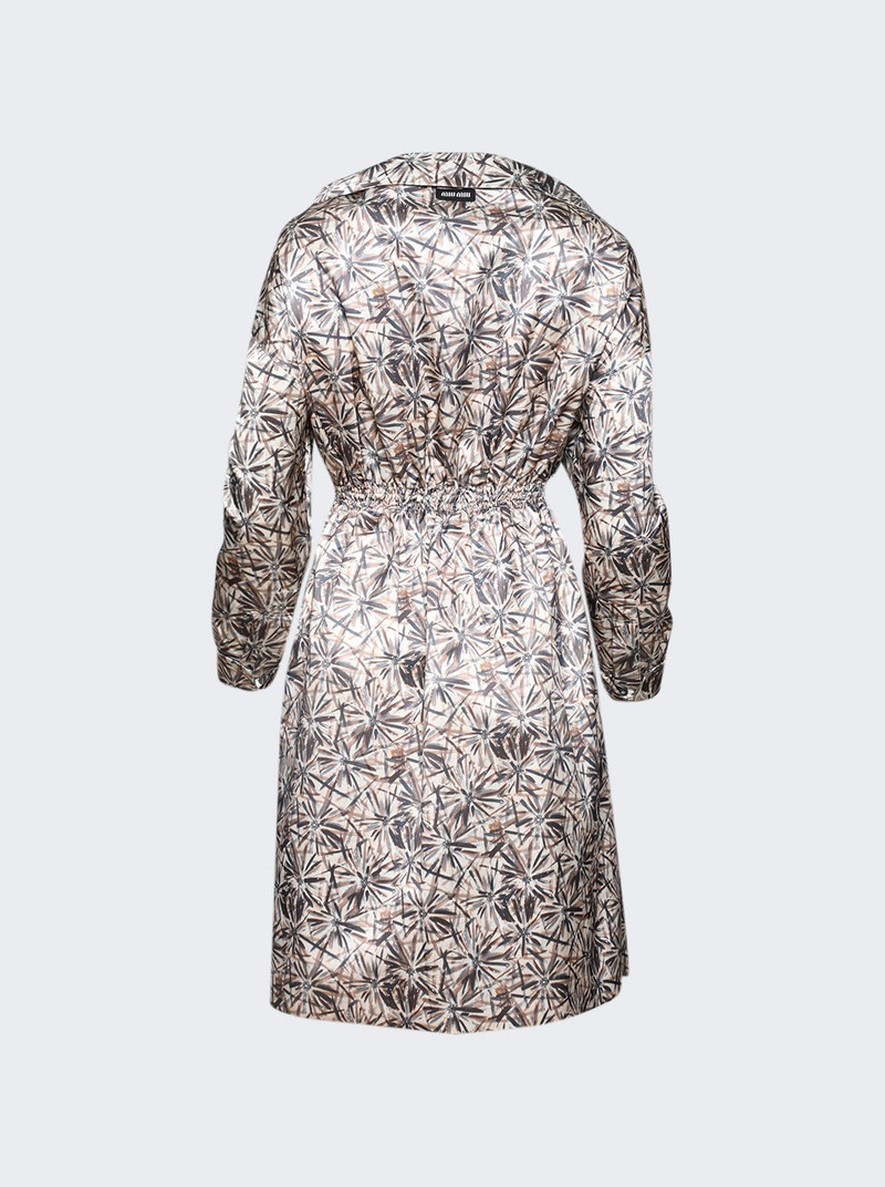 Miu Miu Satin Dress Opale And Ebano outlook