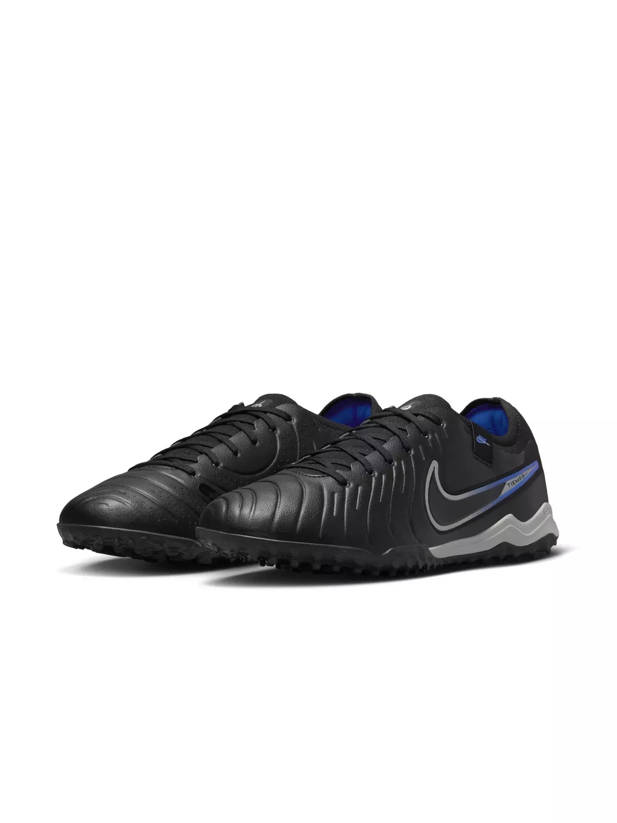 Tiempo Legend 10 Pro Turf "Black/Hyper Royal/Chrome" Men's Soccer Shoe - 3