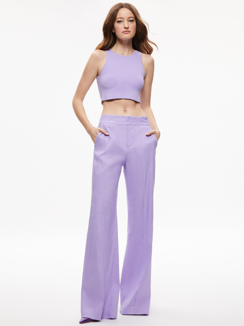 Alice + Olivia DYLAN HIGH WAISTED WIDE LEG PANT outlook