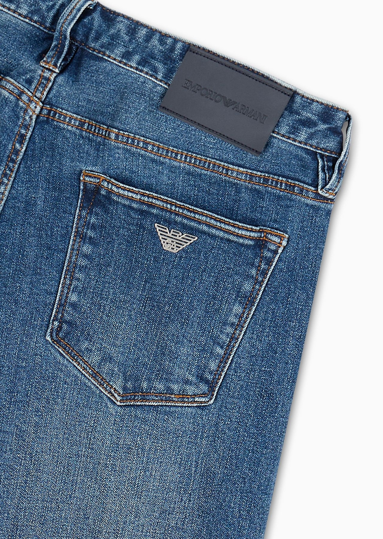 J75 Slim-fit, washed stretch-denim jeans - 6