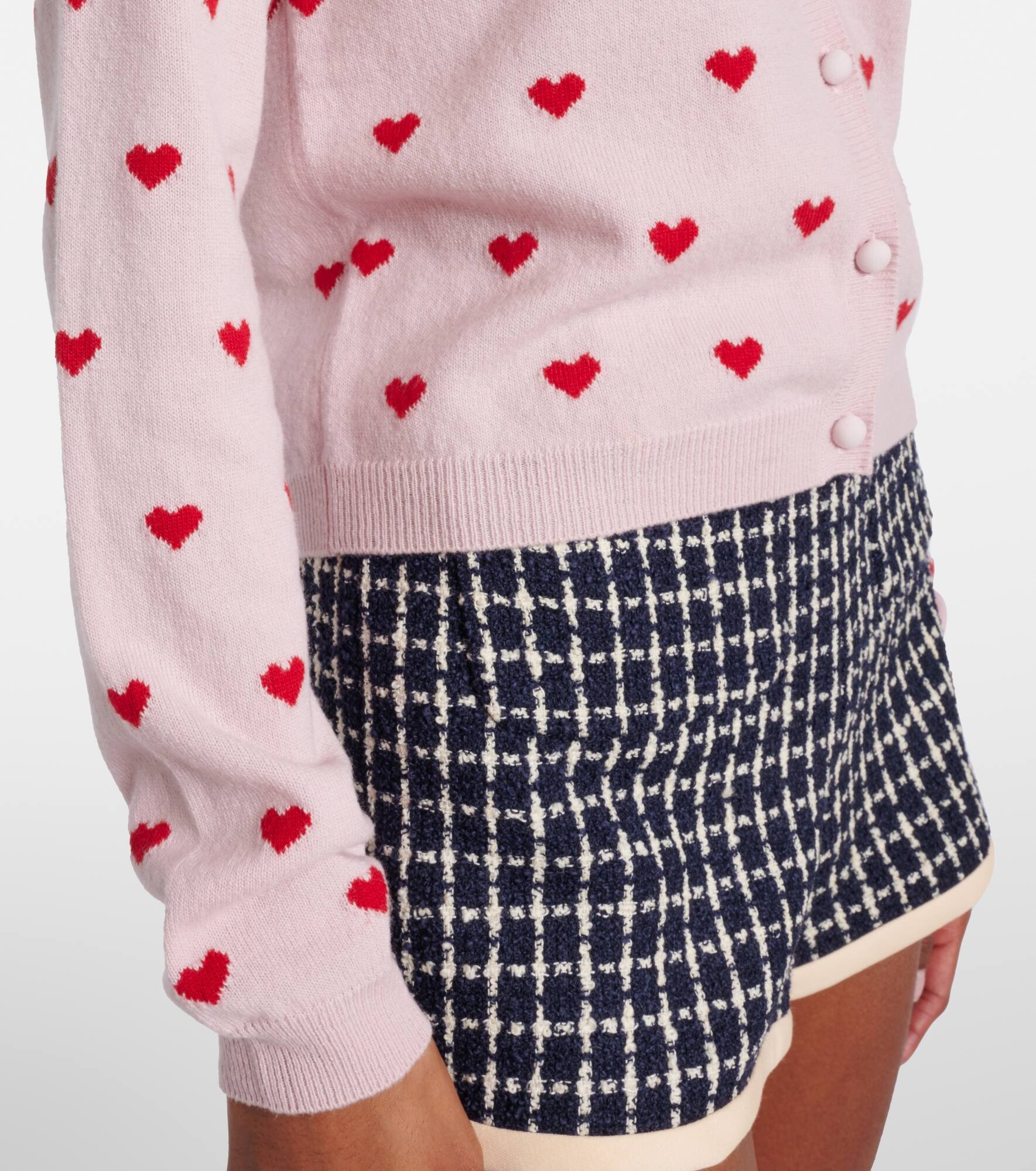 Jacquard virgin wool cardigan - 5