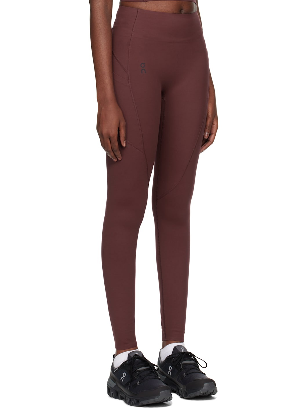 Burgundy Movement Tights Long Sport Leggings - 2