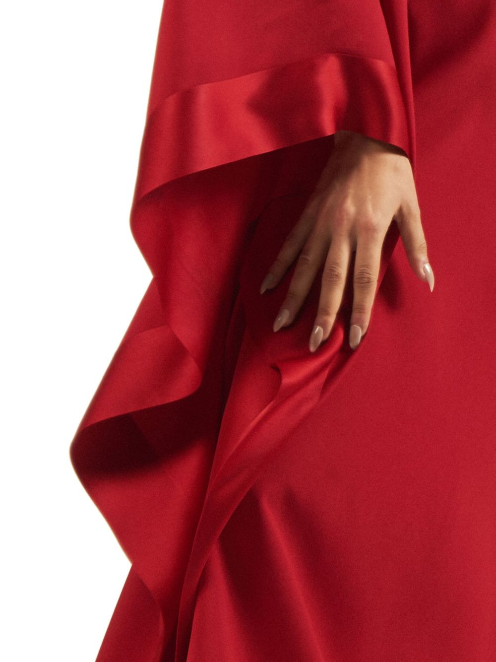 one-shoulder draped dress - 5